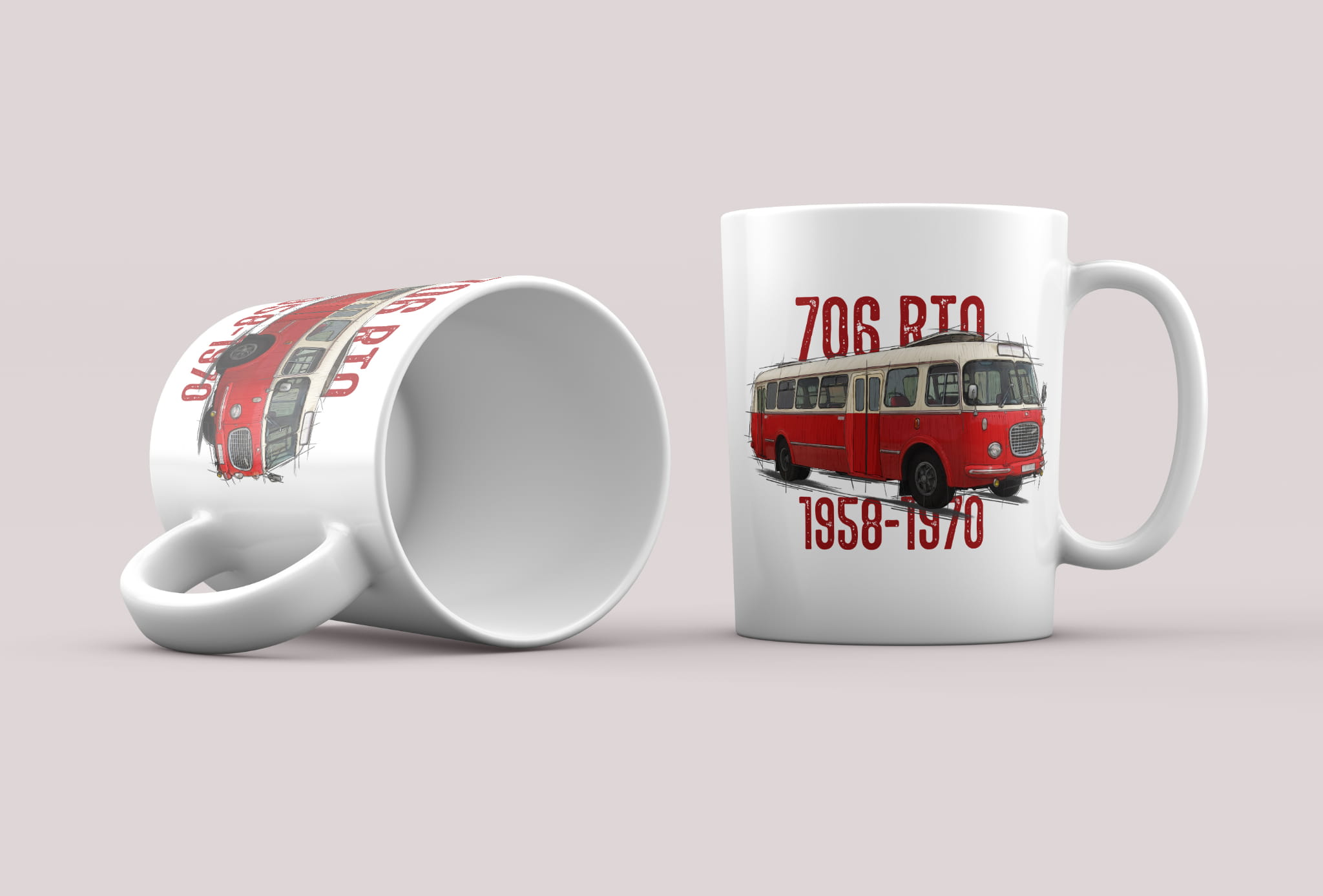 Škoda 706 RTO — kubek (Rodzaj nadruku: Škoda 706 RTO)