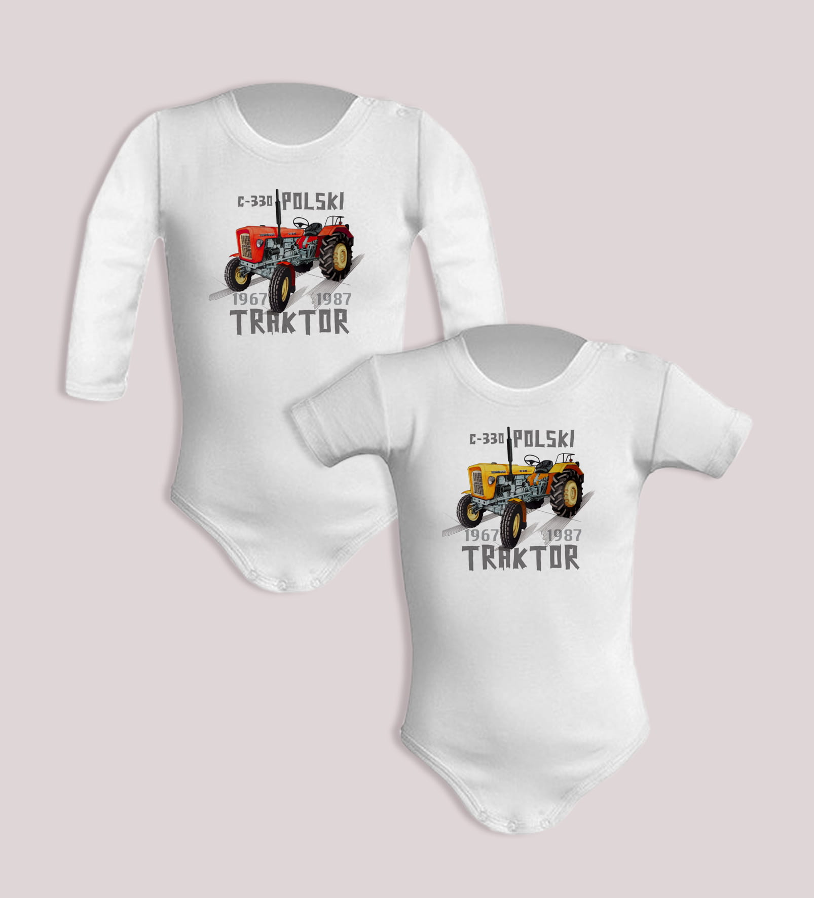 Ursus C-330 — body (Rozmiar: 12M; Długość rękawa: krótki; Kolor nadruku: czerwony; Rodzaj nadruku: Ursus C-330)