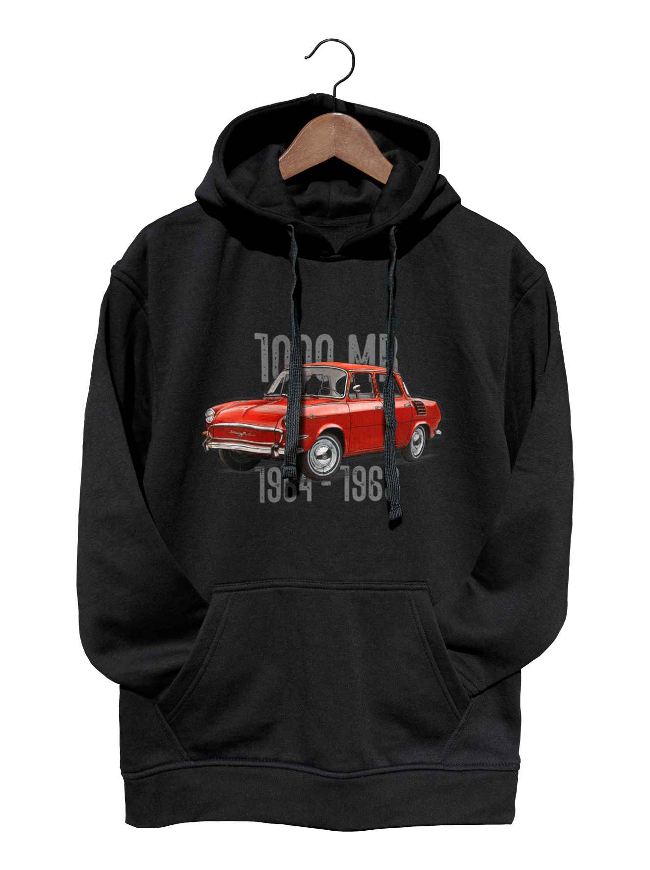 Škoda 1000 MB — bluza (Rozmiar: 7 - 8 lat; Kolor bluzy: czarny; Rodzaj nadruku: Škoda 1000 MB)