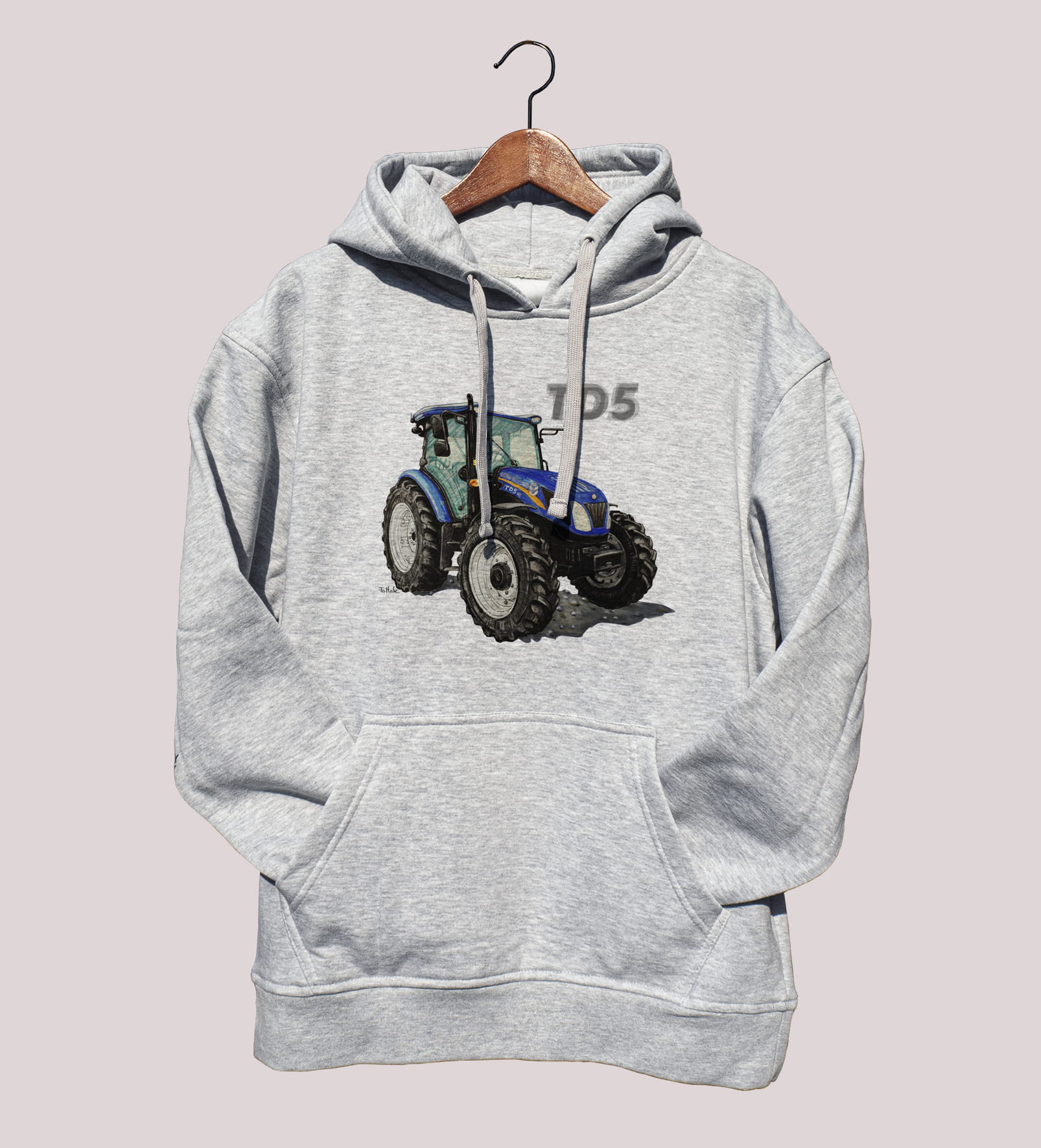 New Holland — bluza (Rozmiar: 12 - 14 lat; Kolor bluzy: szary; Rodzaj nadruku: New Holland)