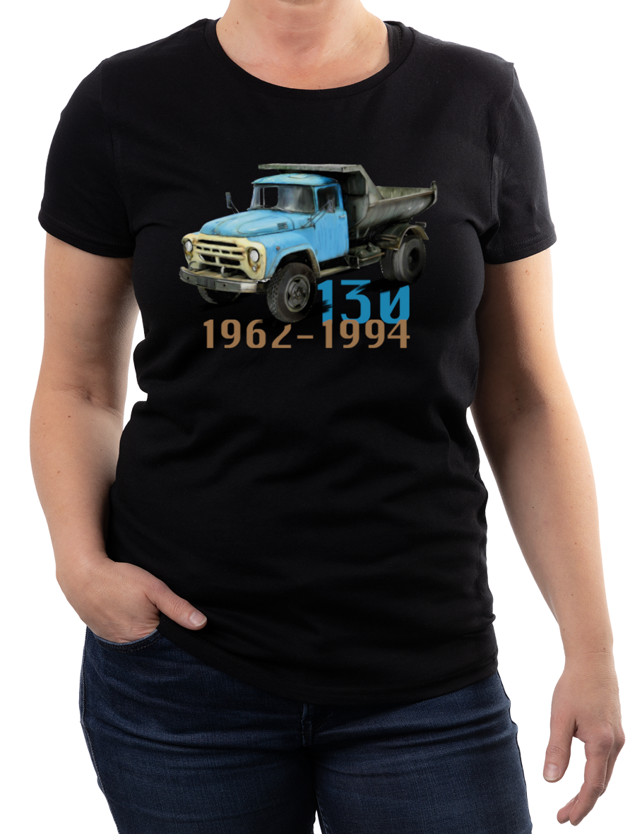 ZiŁ — koszulka (Kolor koszulki: czarny; Rozmiar: L (damska); Rodzaj nadruku: ZiŁ)