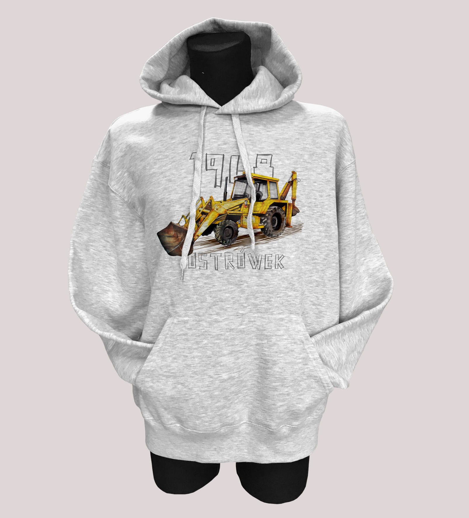 Ostrówek — bluza (Rozmiar: S; Kolor bluzy: szary; Rodzaj nadruku: Ostrówek)