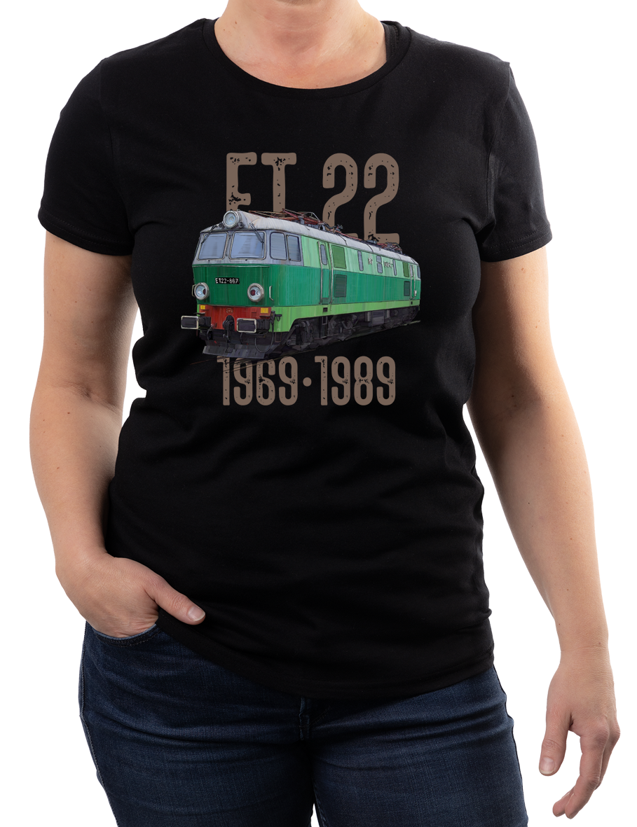 ET22 Byk — koszulka (Kolor koszulki: czarny; Rozmiar: XXL (damska); Rodzaj nadruku: ET22 Byk)