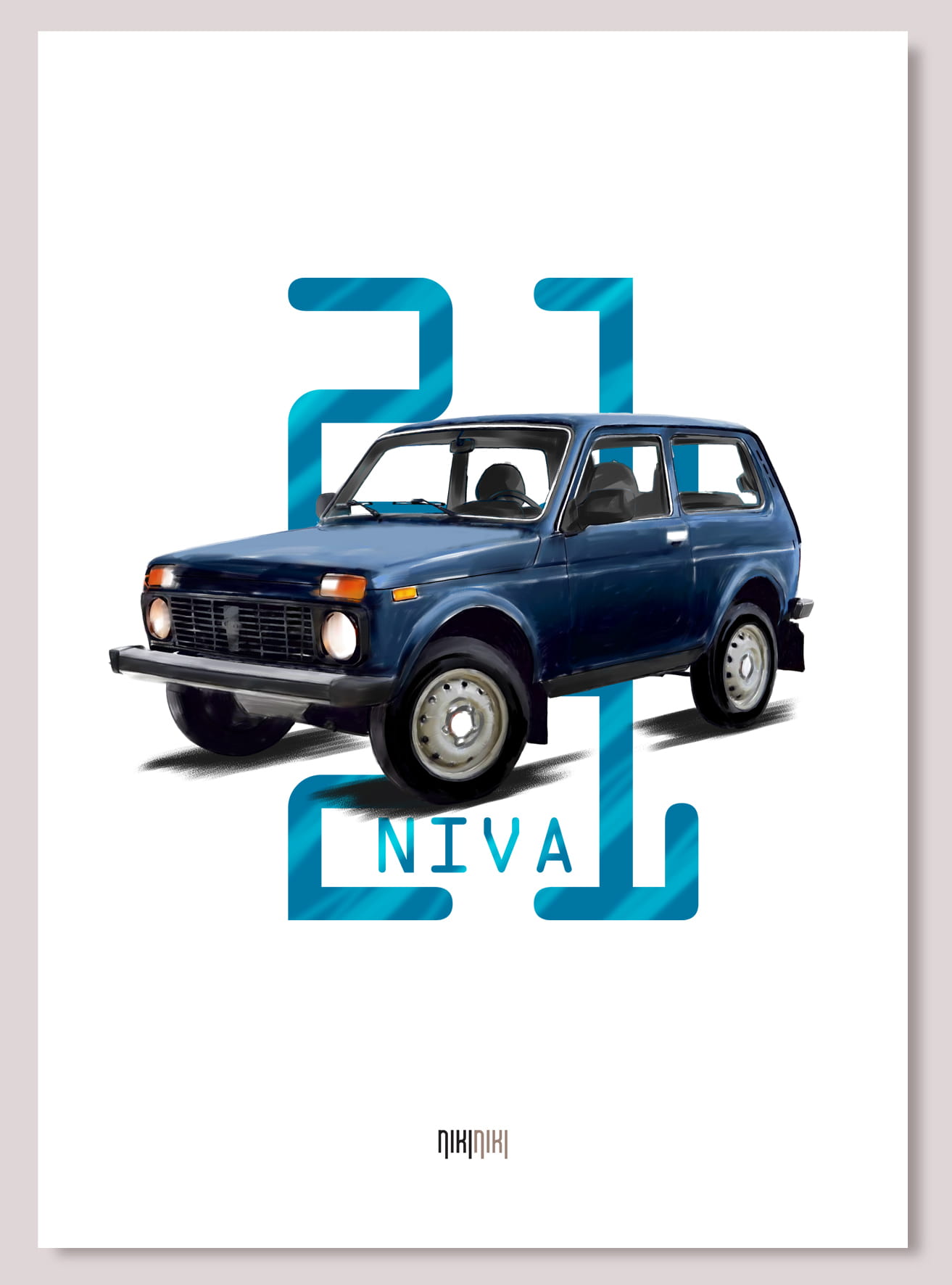 Łada Niva — plakat