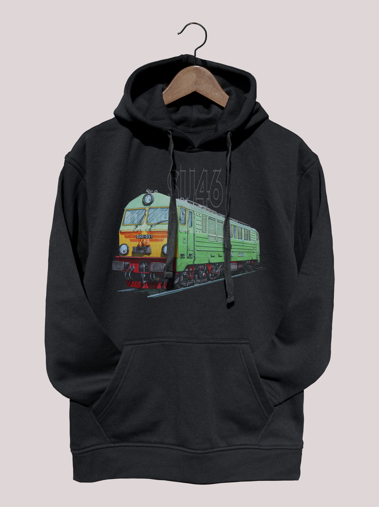 SU46 — bluza (Rozmiar: M; Kolor bluzy: czarny; Rodzaj nadruku: SU46)