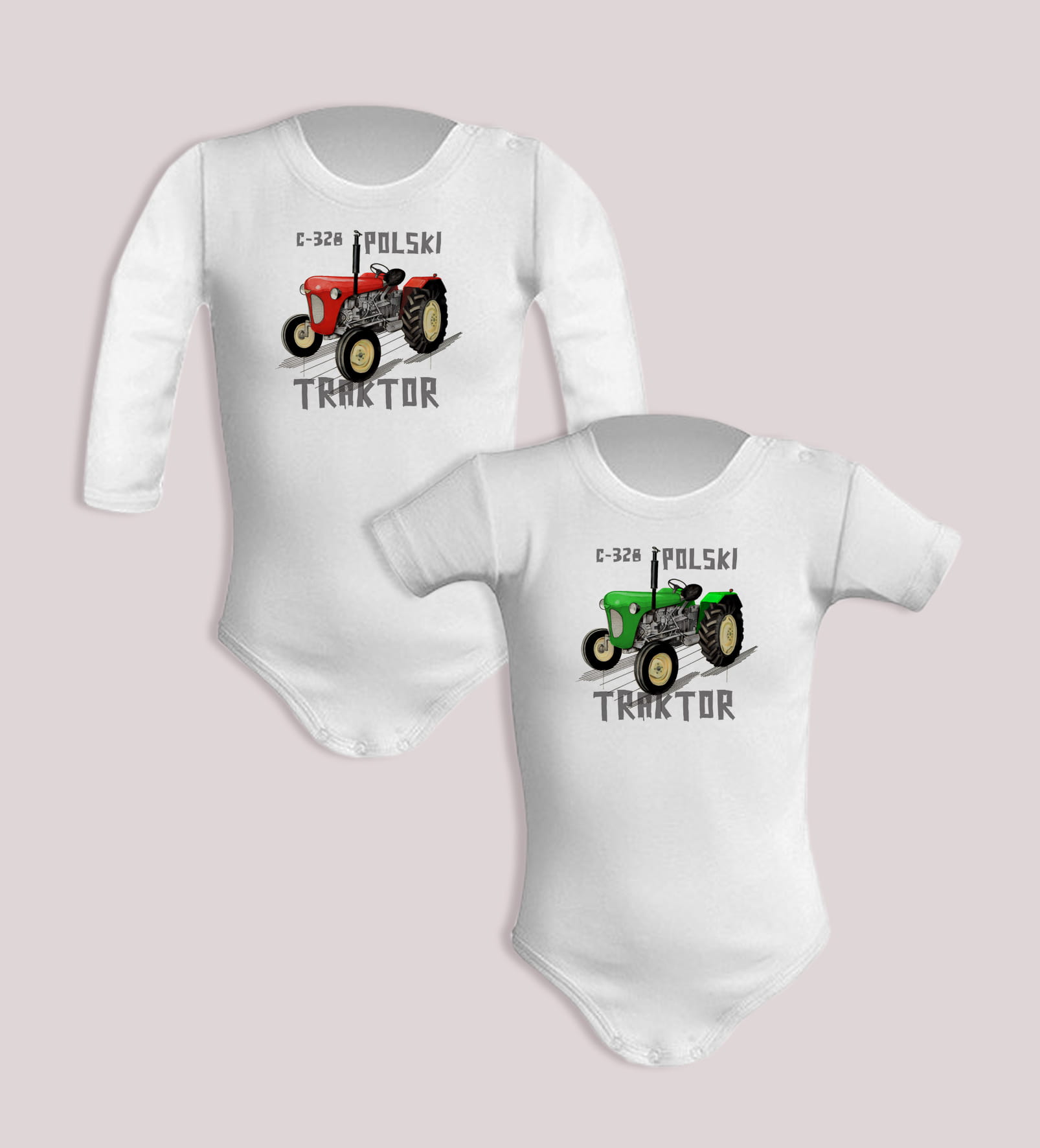 Ursus C-328 — body (Rozmiar: 6M; Długość rękawa: krótki; Kolor nadruku: czerwony; Rodzaj nadruku: Ursus C-328)