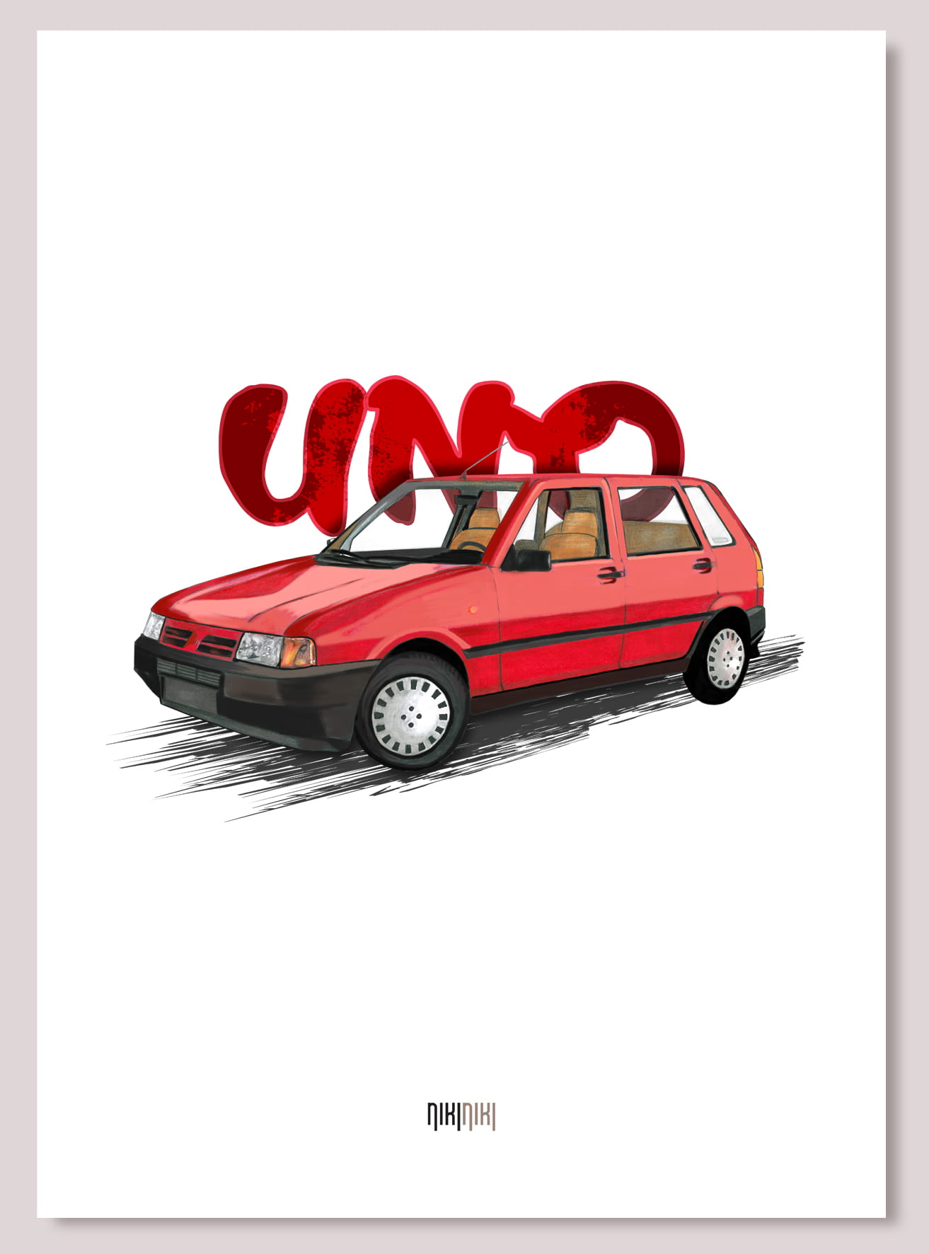 Fiat Uno — plakat