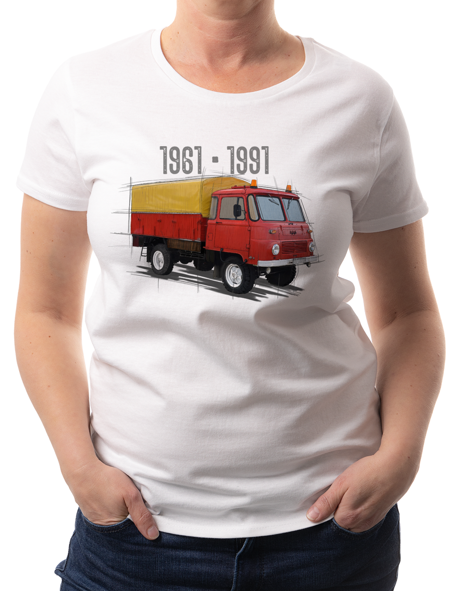 Robur — koszulka (Kolor koszulki: biały; Rozmiar: L (damska); Rodzaj nadruku: Robur)