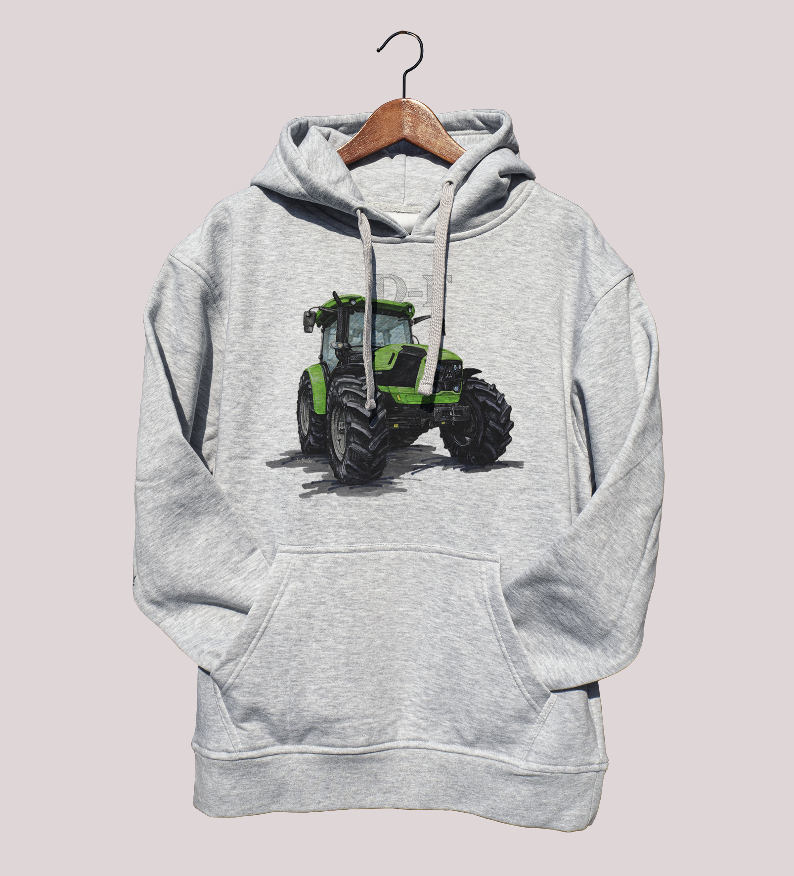 Deutz-Fahr — bluza (Rozmiar: S; Kolor bluzy: szary; Rodzaj nadruku: Deutz-Fahr)