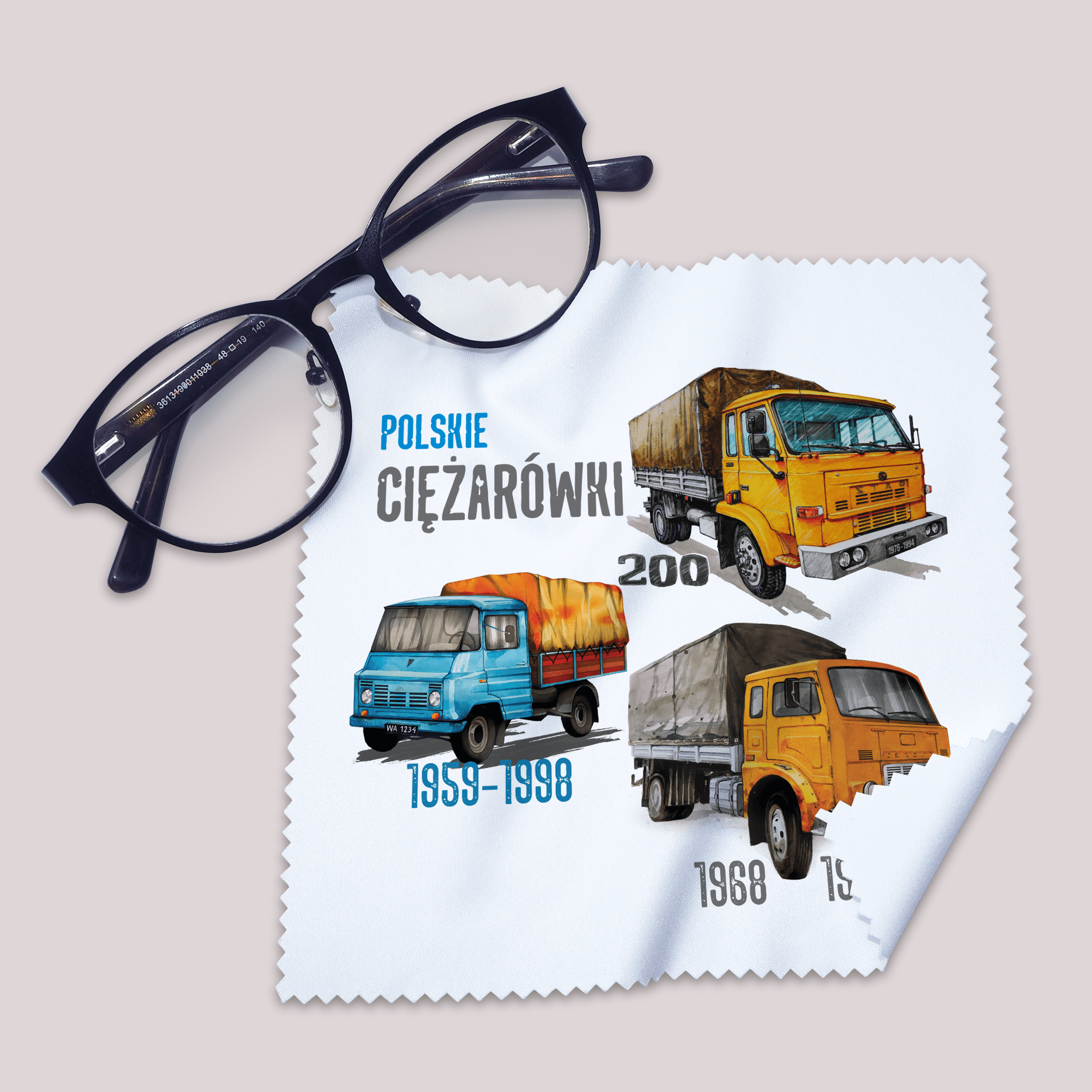 Ściereczka dla kierowcy ciężarówki (Kolor nadruku: kolorowy; Rodzaj nadruku: CIEMIX)