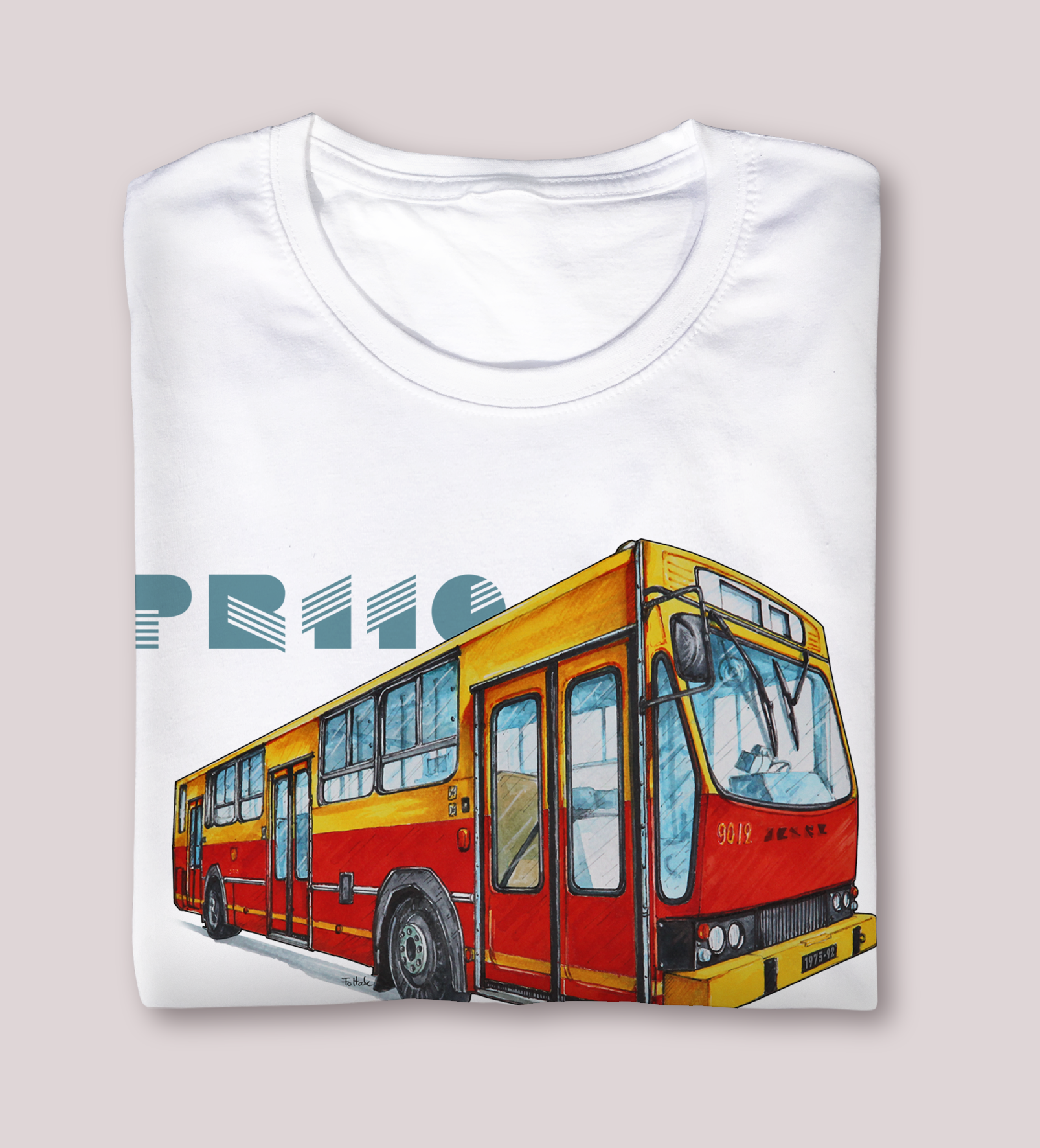 Jelcz PR110 — koszulka (Kolor koszulki: biały; Rozmiar: 7 - 8 lat; Rodzaj nadruku: Jelcz PR110)