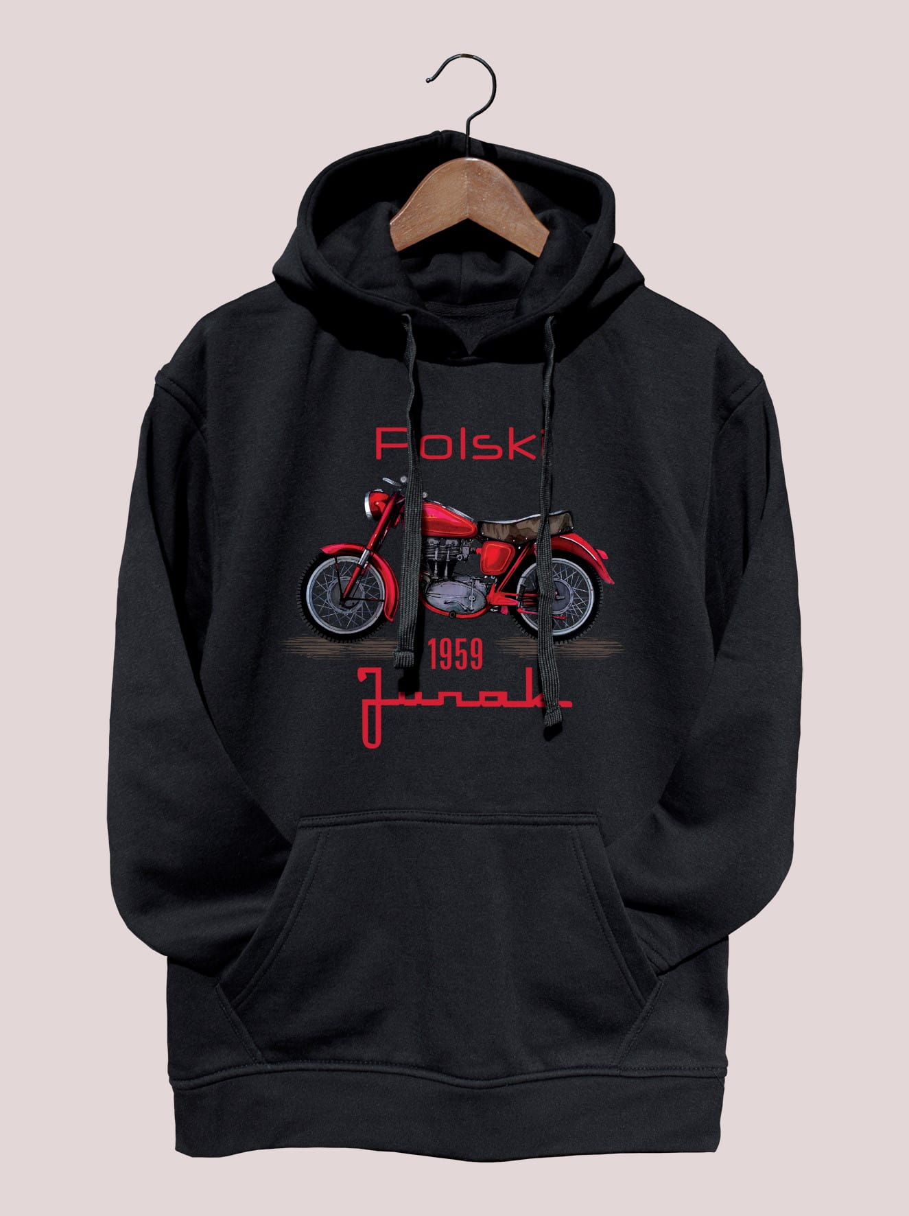 Junak — bluza (Rozmiar: XL; Kolor bluzy: czarny; Rodzaj nadruku: Junak)