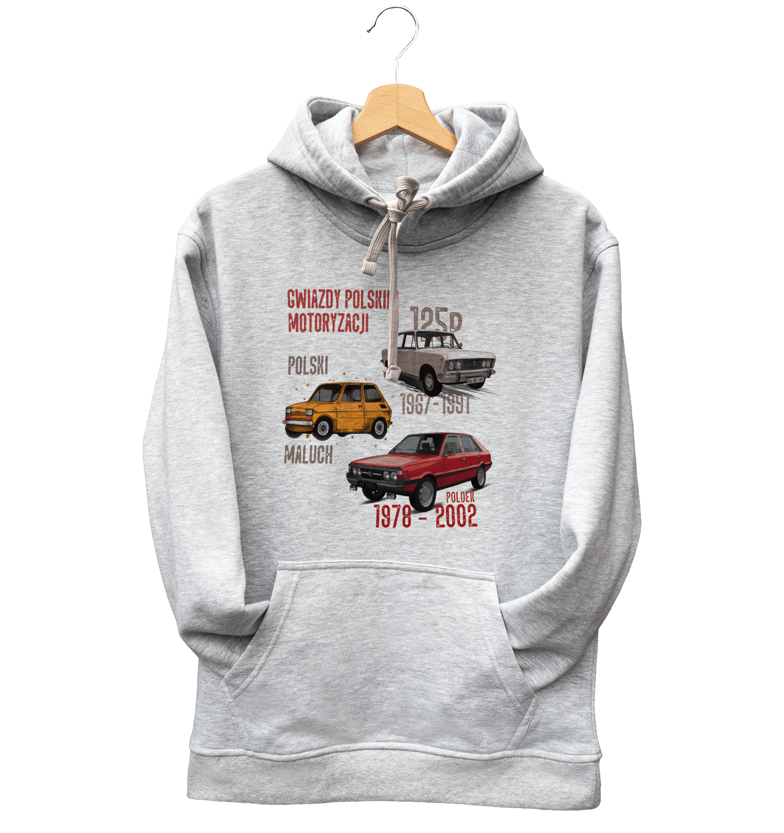 Bluza dla fana motoryzacji (Rozmiar: S; Kolor bluzy: szary; Rodzaj nadruku: OSOMIX)
