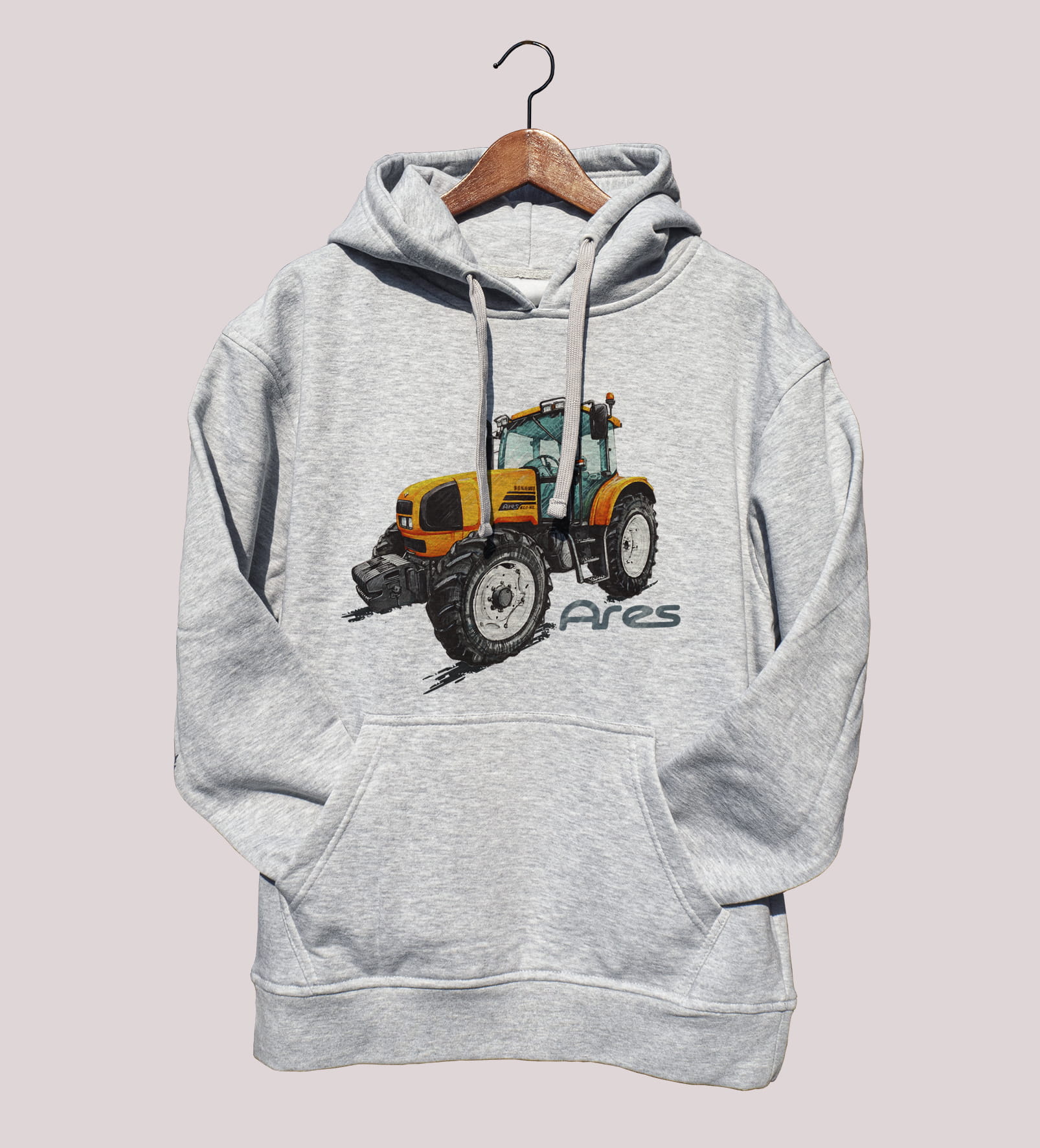 Renault Ares — bluza (Rozmiar: 9 - 11 lat; Kolor bluzy: szary; Rodzaj nadruku: Renault Ares)