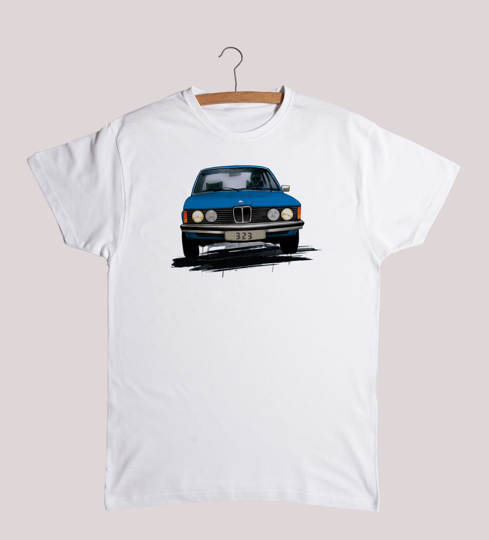 BMW 3 — koszulka (Kolor koszulki: biały; Rozmiar: 7 - 8 lat; Rodzaj nadruku: BMW 3)