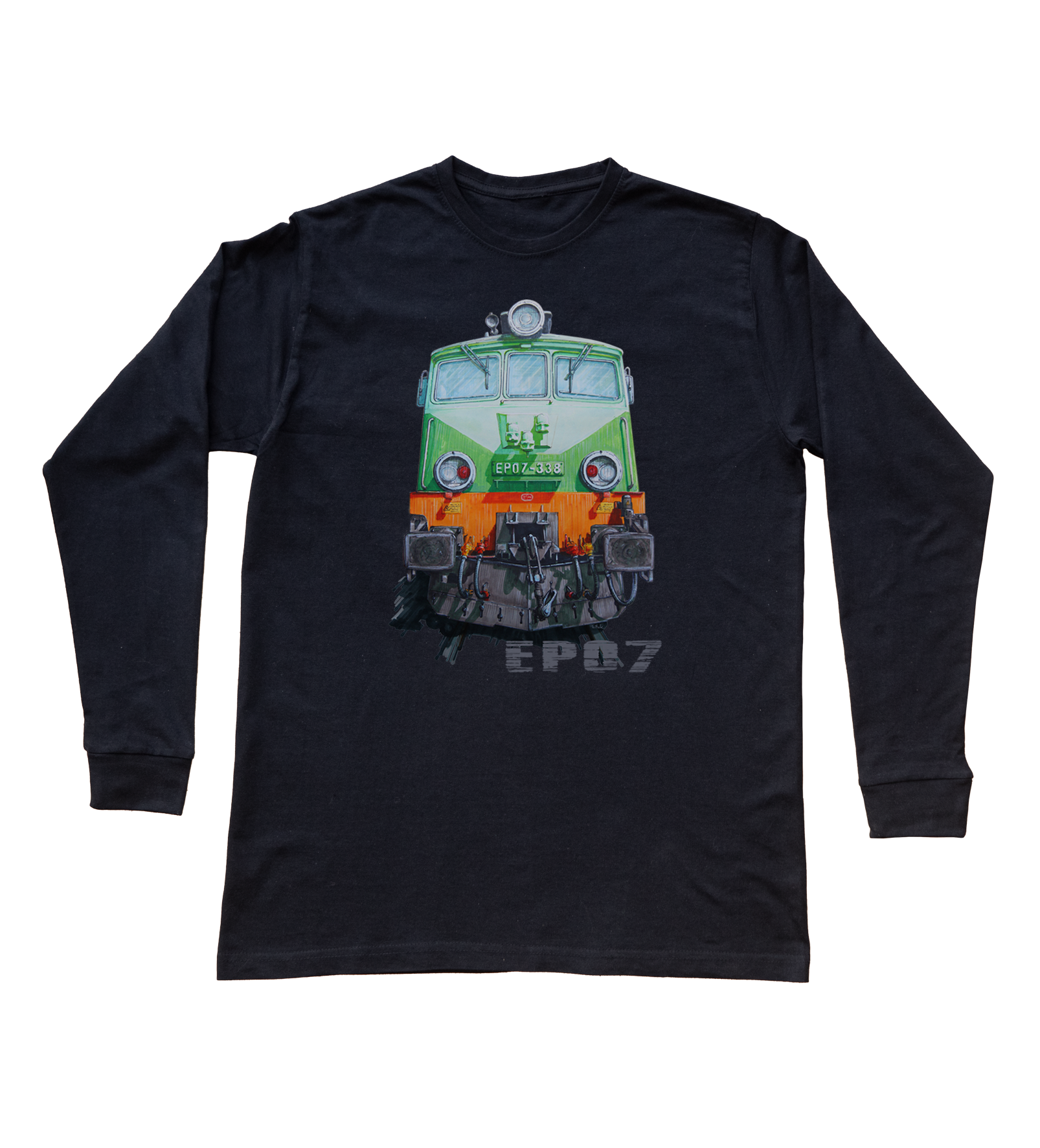 EP07 — bluzka z długim rękawem (Rozmiar: 3 - 4 lata; Kolor koszulki: czarny; Rodzaj nadruku: EP07)