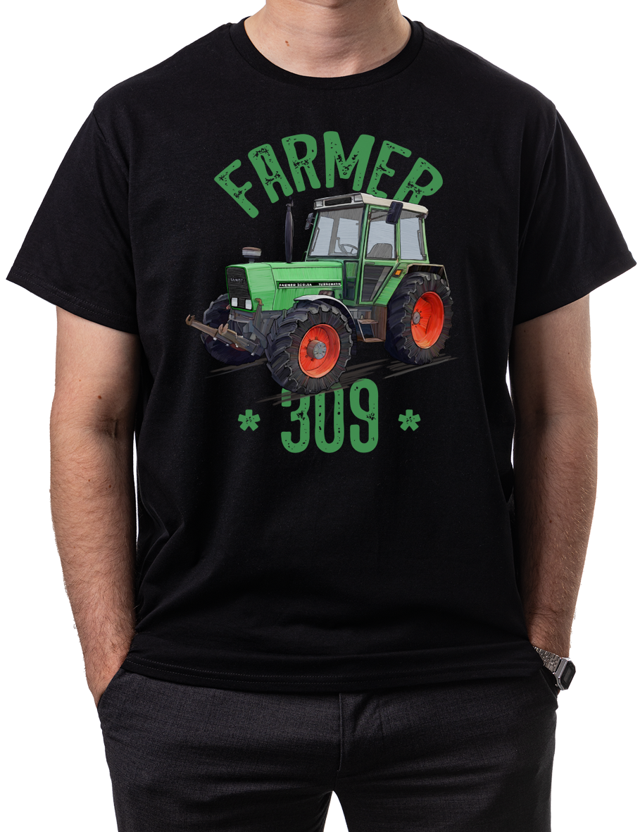 Fendt Farmer — koszulka (Kolor koszulki: czarny; Rozmiar: 3 - 4 lata; Rodzaj nadruku: Fendt Farmer 309)
