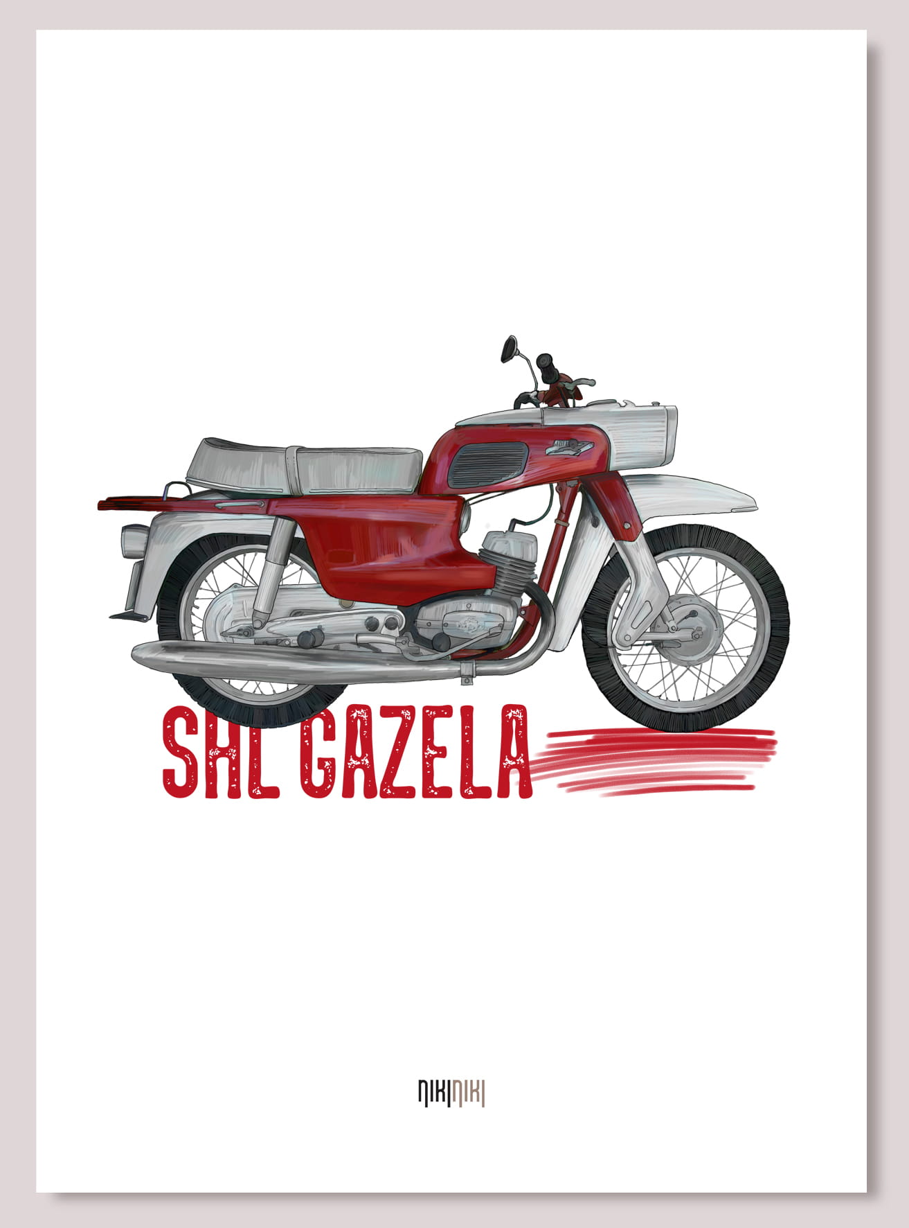 SHL M17 Gazela — plakat (Rodzaj nadruku: SHL M17 Gazela)