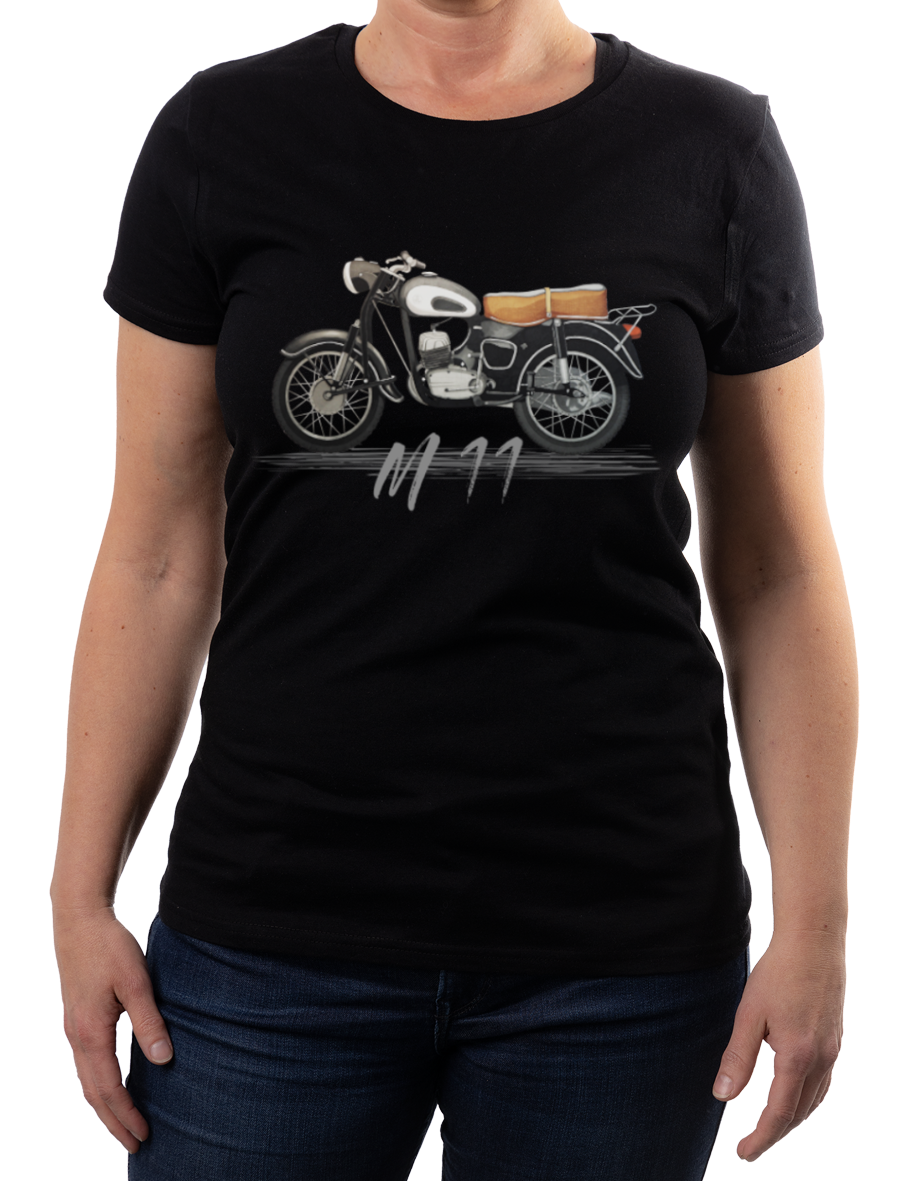 SHL M11 — koszulka (Kolor koszulki: czarny; Rozmiar: XL (damska); Rodzaj nadruku: SHL)