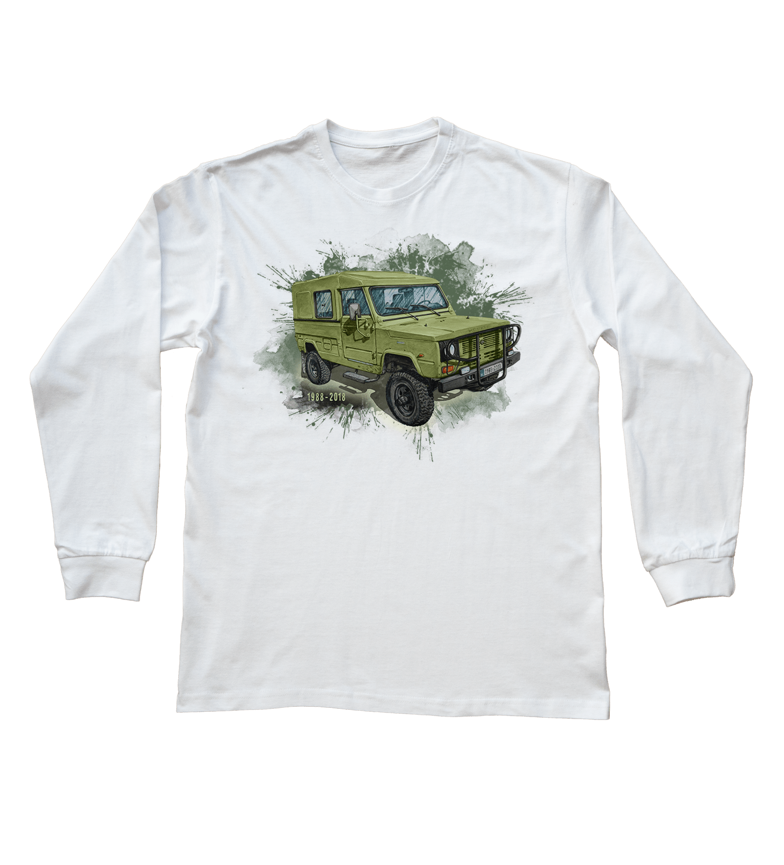 Honker — bluzka z długim rękawem (Rozmiar: L (dorosła); Kolor koszulki: biały; Rodzaj nadruku: Honker)