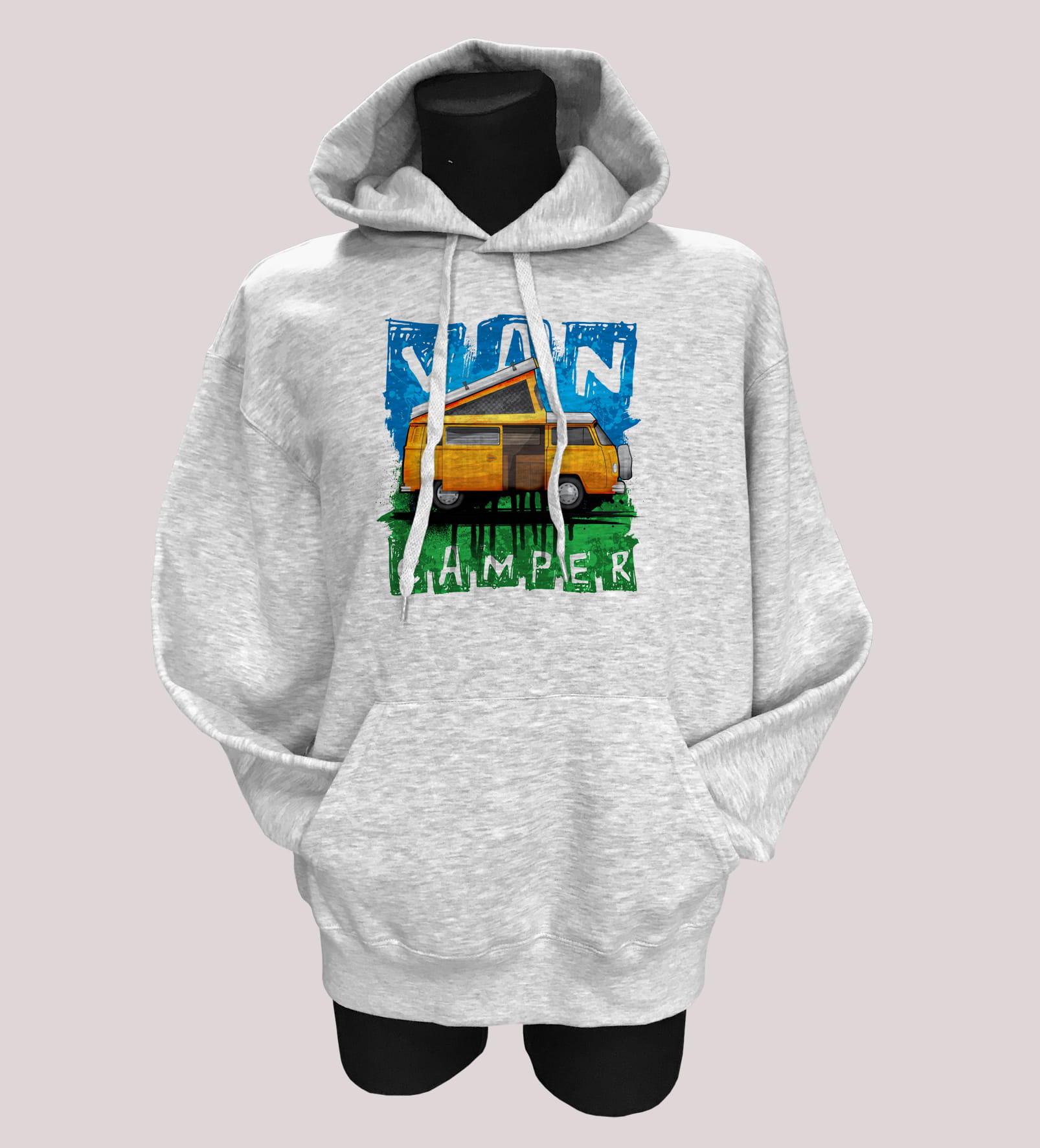 Kamper — bluza (Rozmiar: XL; Kolor bluzy: szary; Rodzaj nadruku: Kamper)