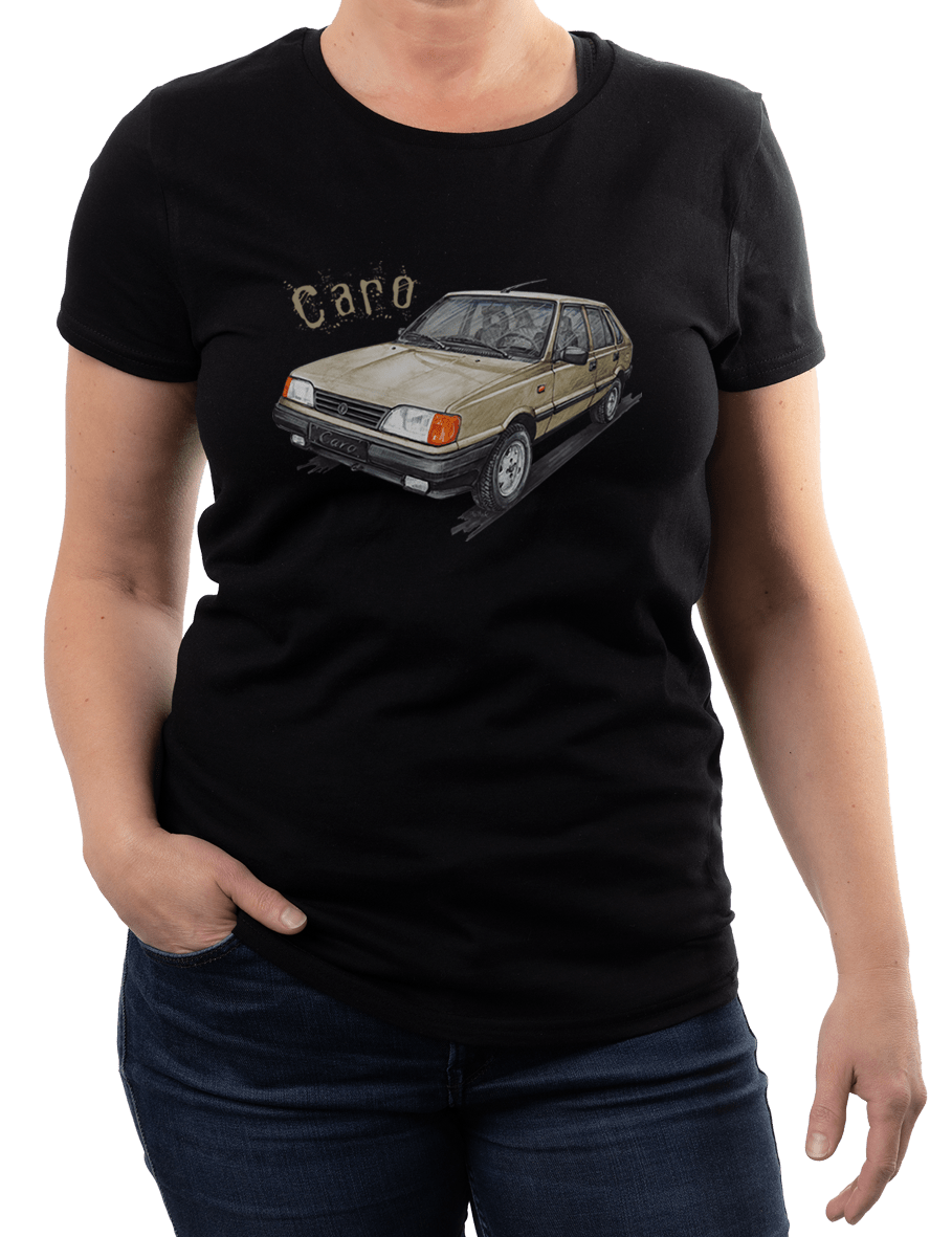 Polonez Caro — koszulka (Kolor koszulki: czarny; Rozmiar: XL (damska); Rodzaj nadruku: Polonez Caro)