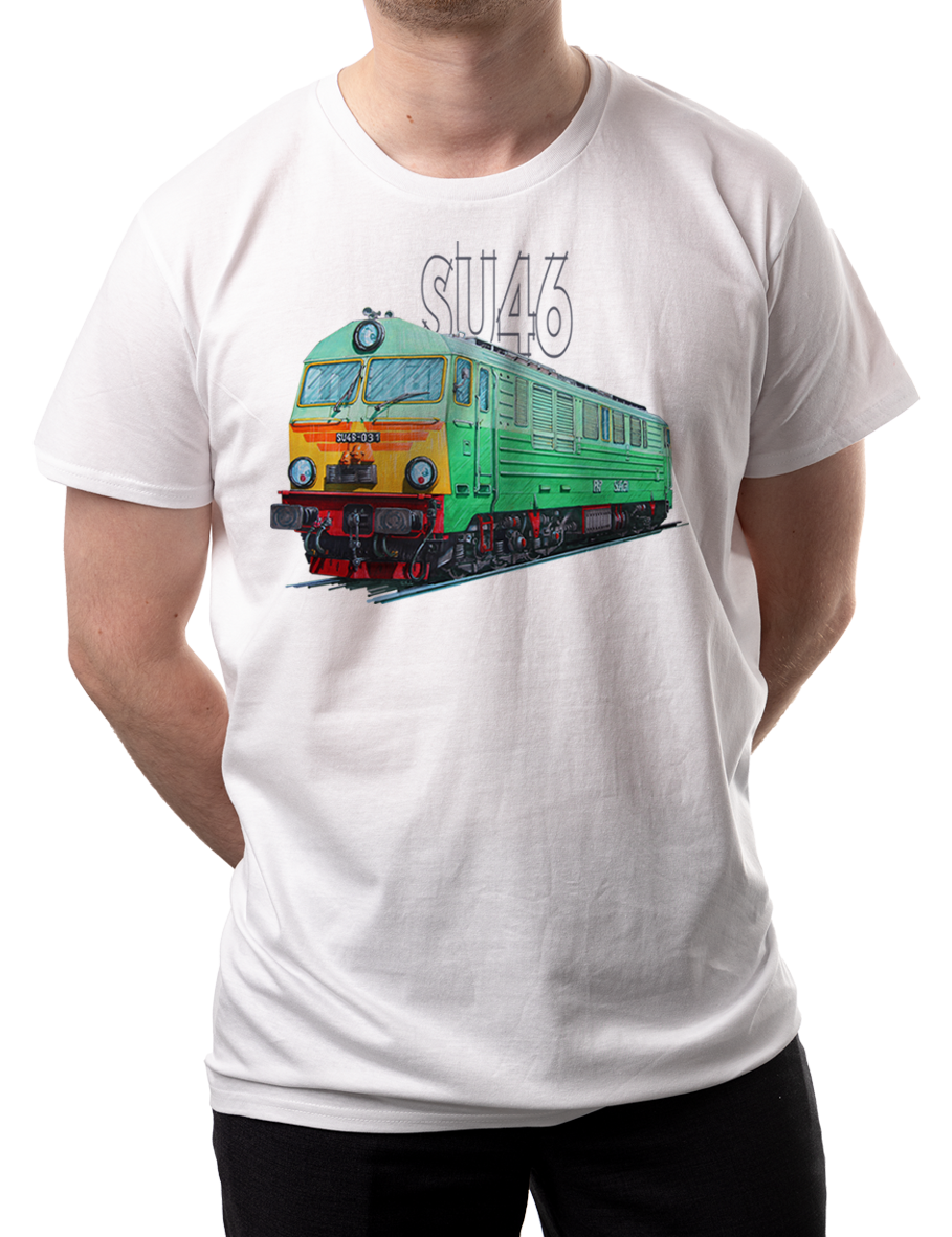 SU46 — koszulka (Kolor koszulki: biały; Rozmiar: 3XL (męska); Rodzaj nadruku: SU46)