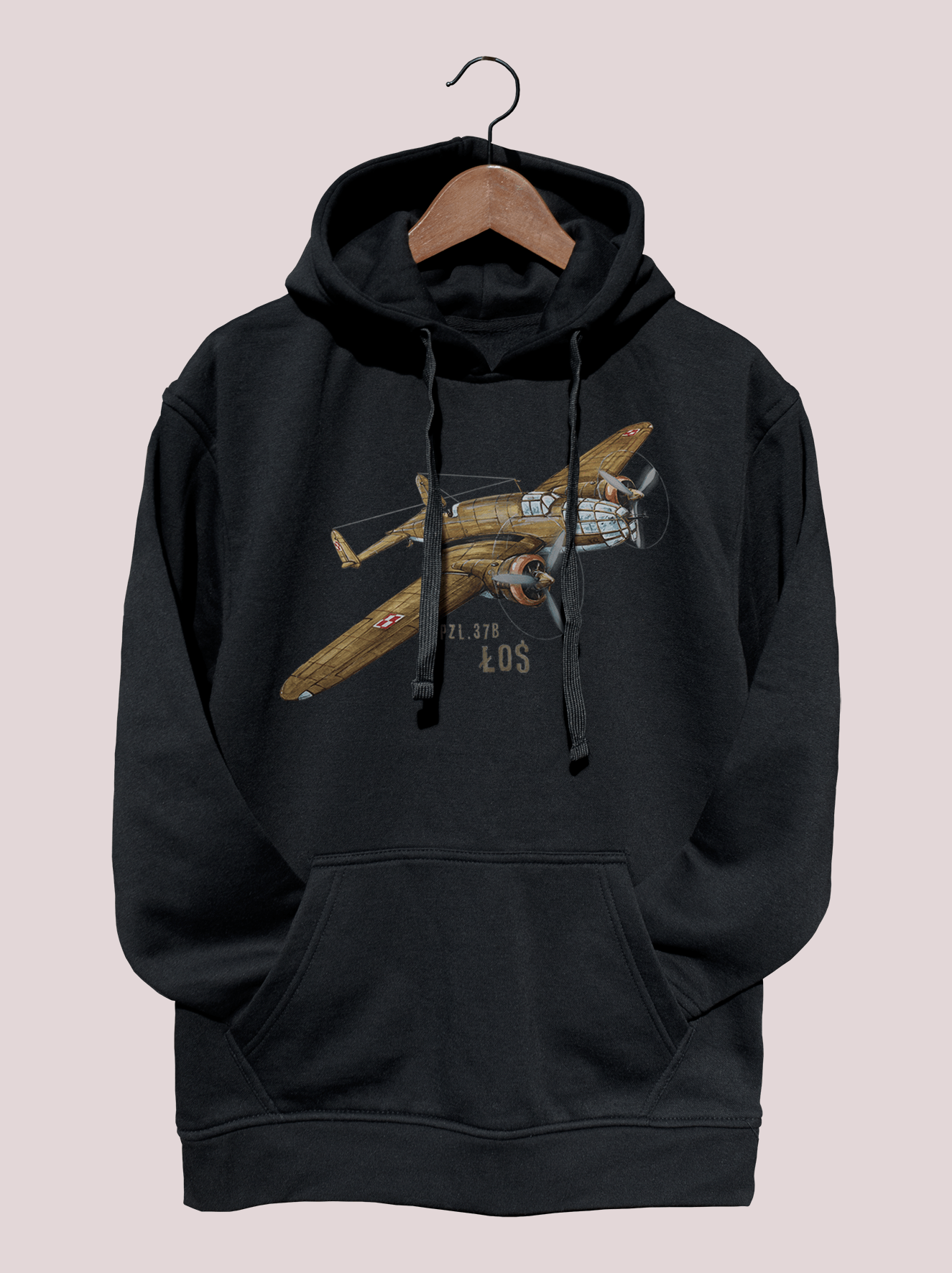 Łoś — bluza (Rozmiar: L; Kolor bluzy: czarny; Rodzaj nadruku: Łoś)