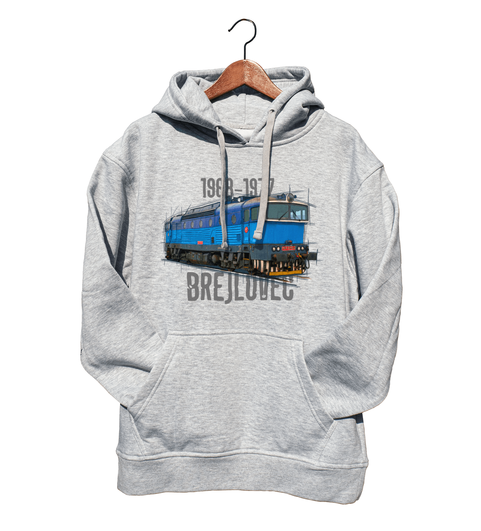 Brejlovec — bluza (Rozmiar: 7 - 8 lat; Kolor bluzy: szary; Rodzaj nadruku: Brejlovec)