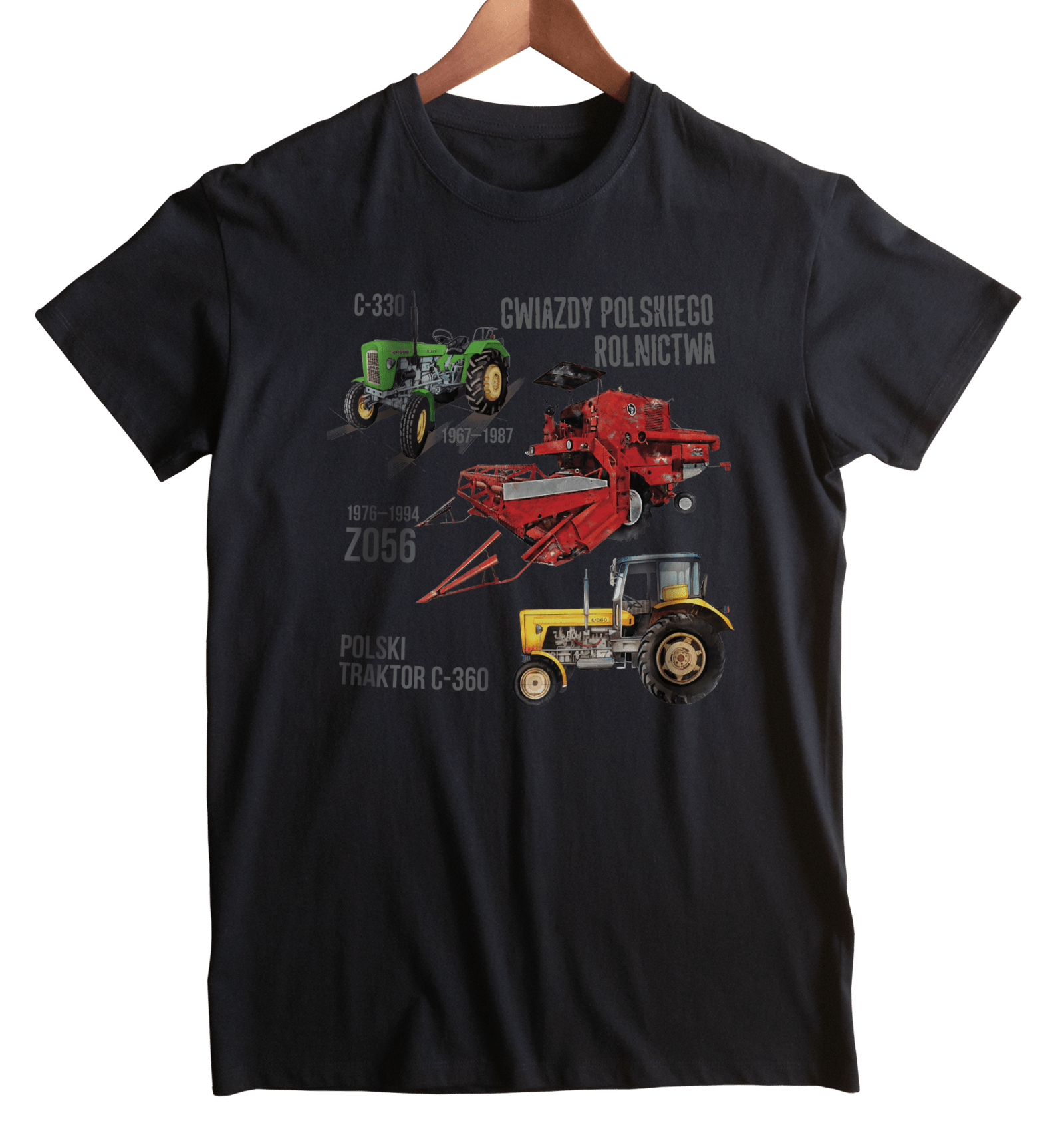 Koszulka dla rolnika (Kolor koszulki: czarny; Rozmiar: 0 lat; Rodzaj nadruku: ROLMIX)