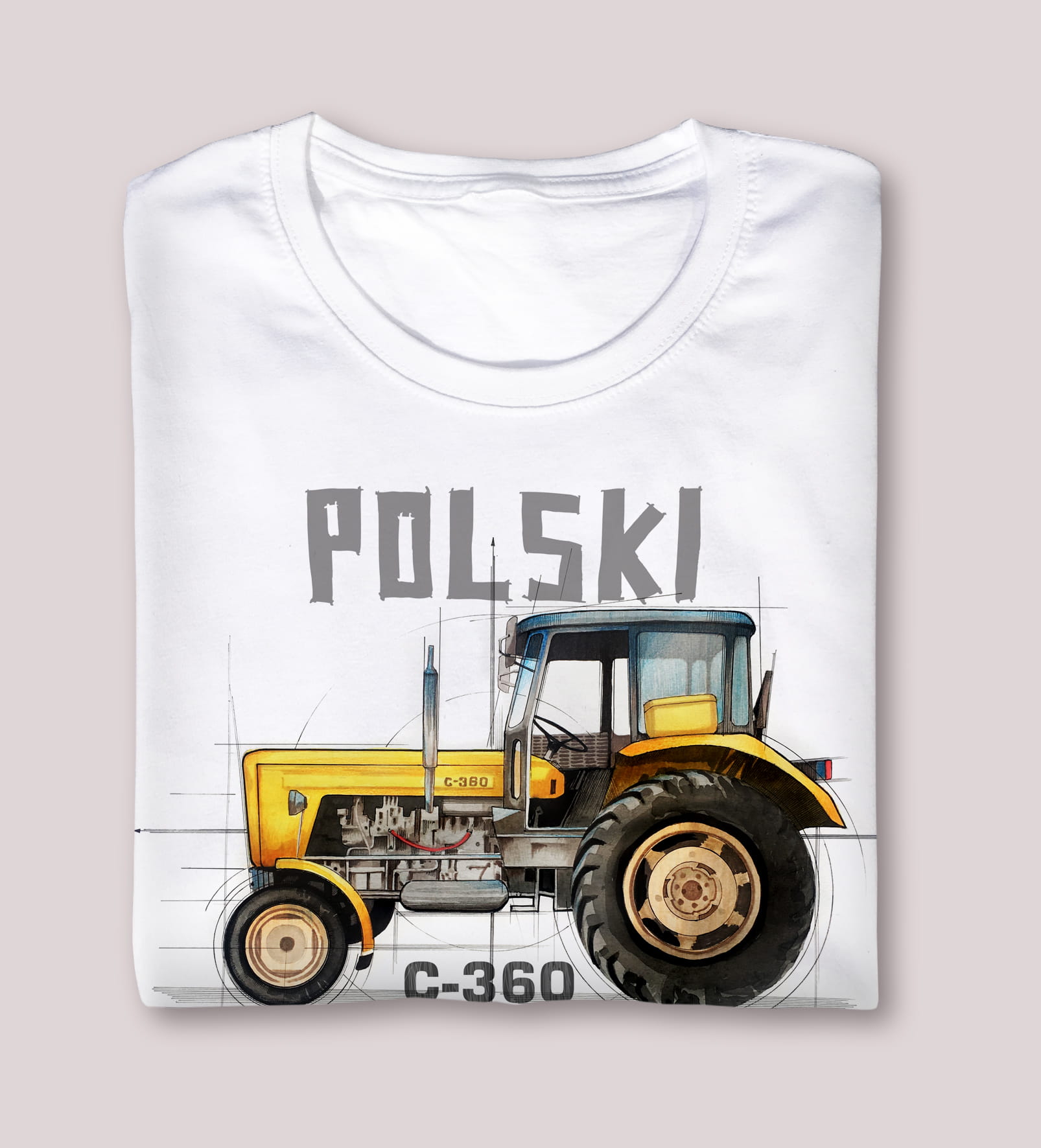 Ursus C-360 — koszulka (Kolor koszulki: biały; Rozmiar: 5 - 6 lat; Rodzaj nadruku: Ursus C-360)