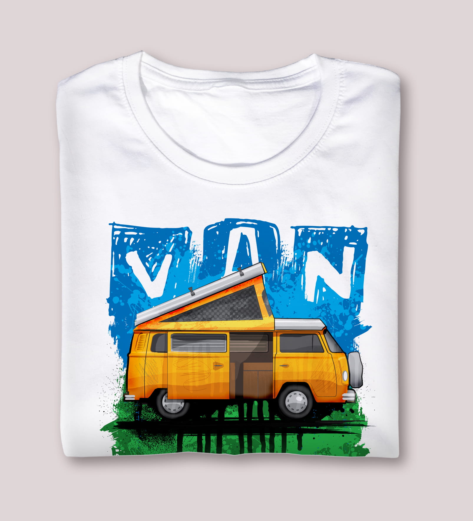 Kamper — koszulka (Kolor koszulki: biały; Rozmiar: 3XL (damska); Rodzaj nadruku: Kamper)