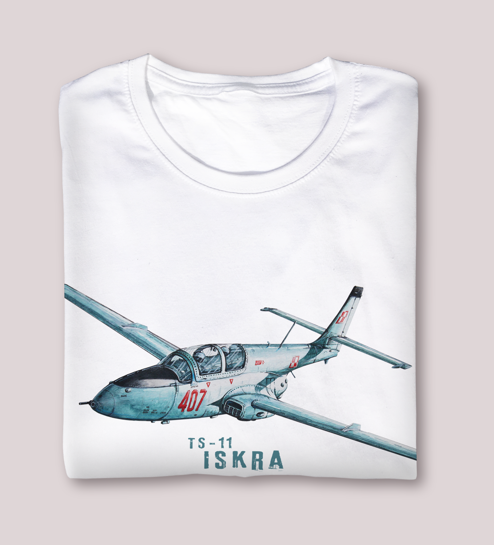 Iskra — koszulka (Kolor koszulki: biały; Rozmiar: 5 - 6 lat; Rodzaj nadruku: Iskra)