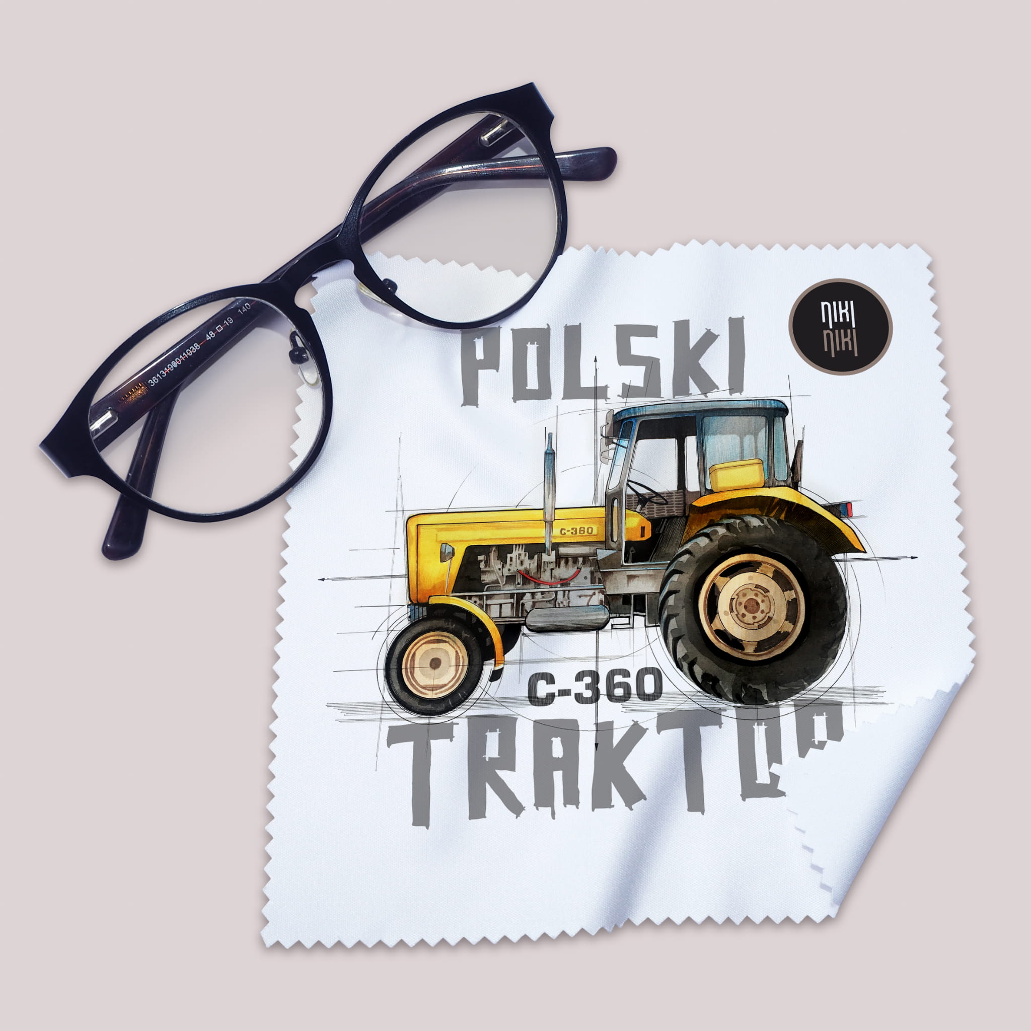 Ursus C-360 — ściereczka (Kolor nadruku: żółty; Rodzaj nadruku: Ursus C-360)