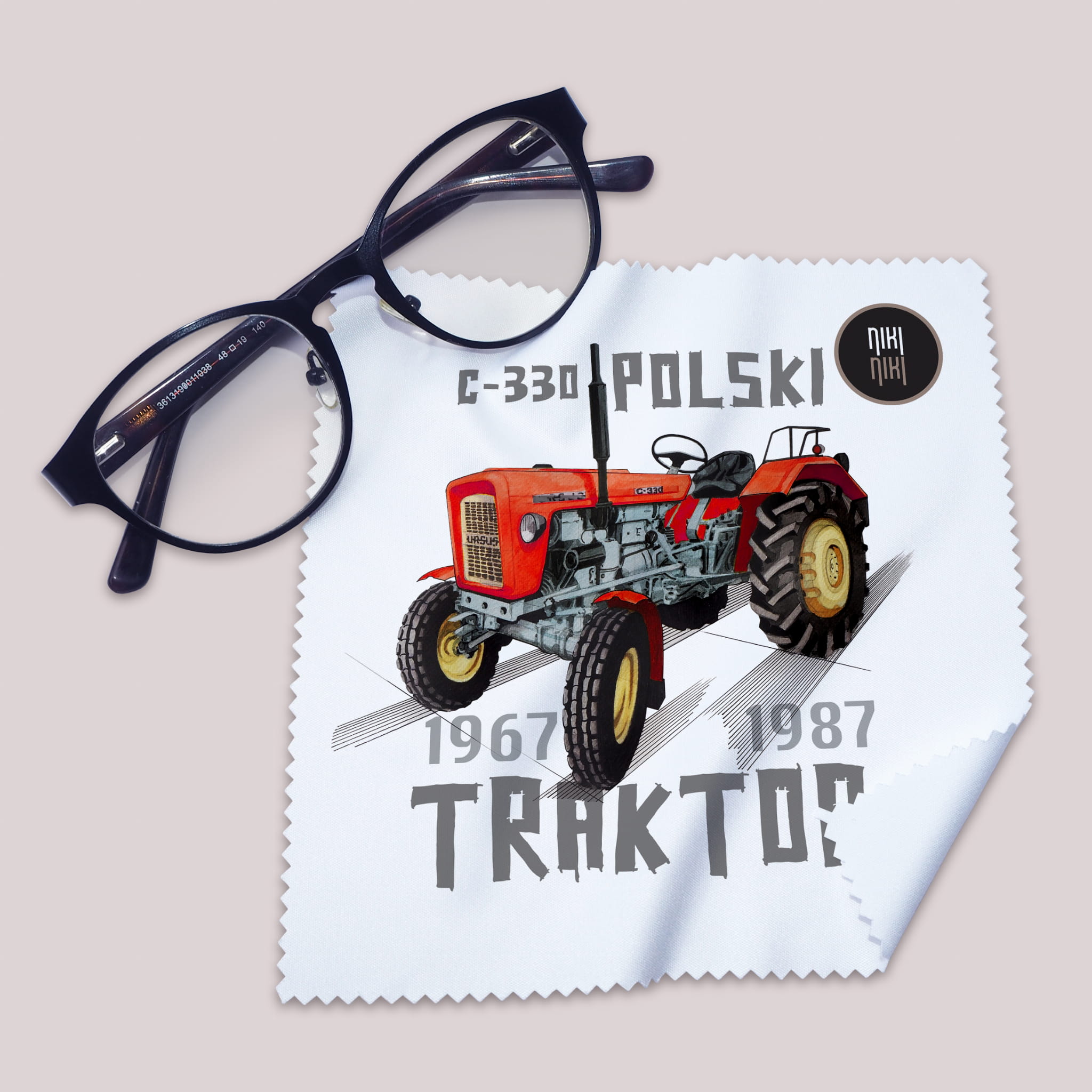 Ursus C-330 — ściereczka (Kolor nadruku: czerwony; Rodzaj nadruku: Ursus C-330)