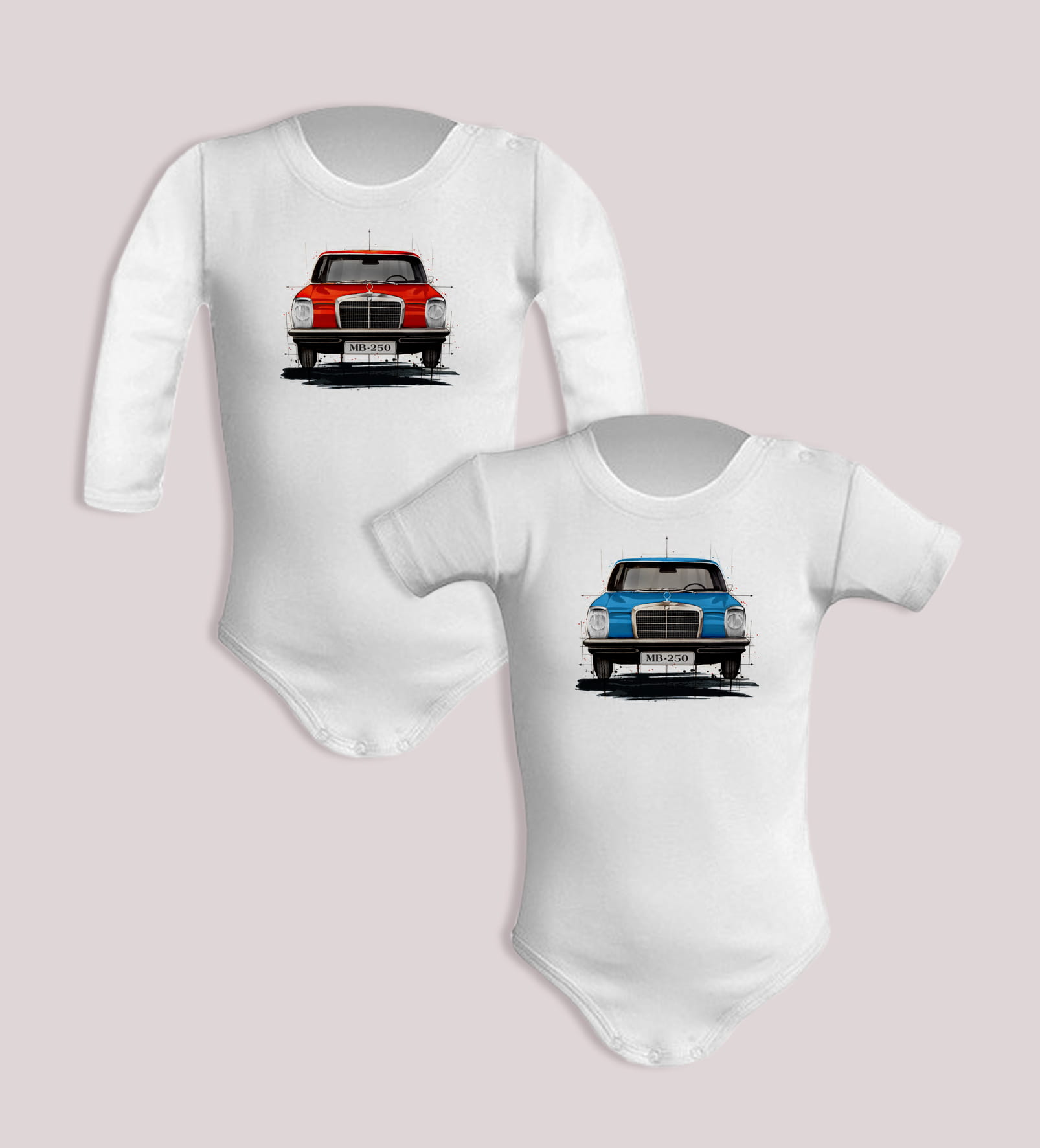 Mercedes-Benz — body (Rozmiar: 9M; Długość rękawa: krótki; Kolor nadruku: niebieski; Rodzaj nadruku: Mercedes-Benz)