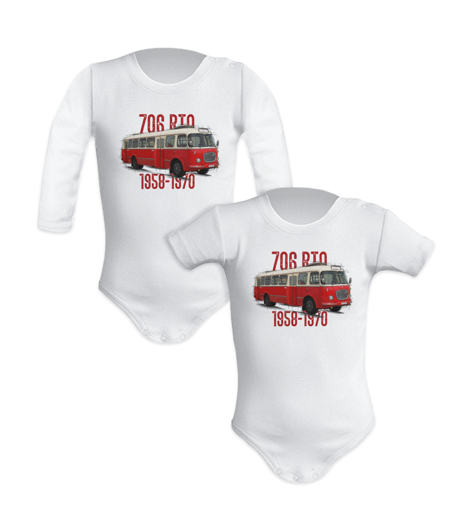 Škoda 706 RTO — body (Rozmiar: 12M; Długość rękawa: krótki; Rodzaj nadruku: Škoda 706 RTO)