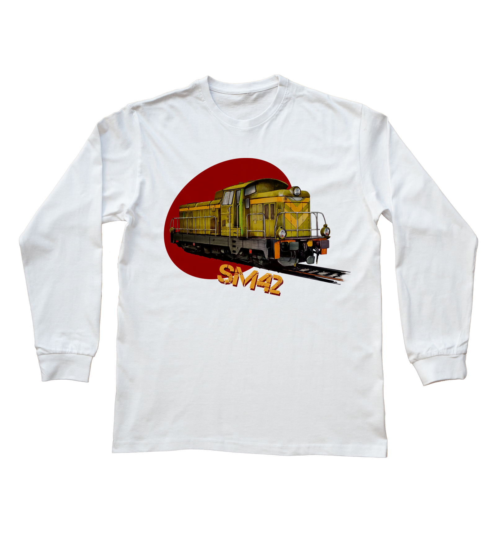 SM42 Stonka — bluzka z długim rękawem (Rozmiar: XXL (dorosła); Kolor koszulki: biały; Rodzaj nadruku: SM42 Stonka)