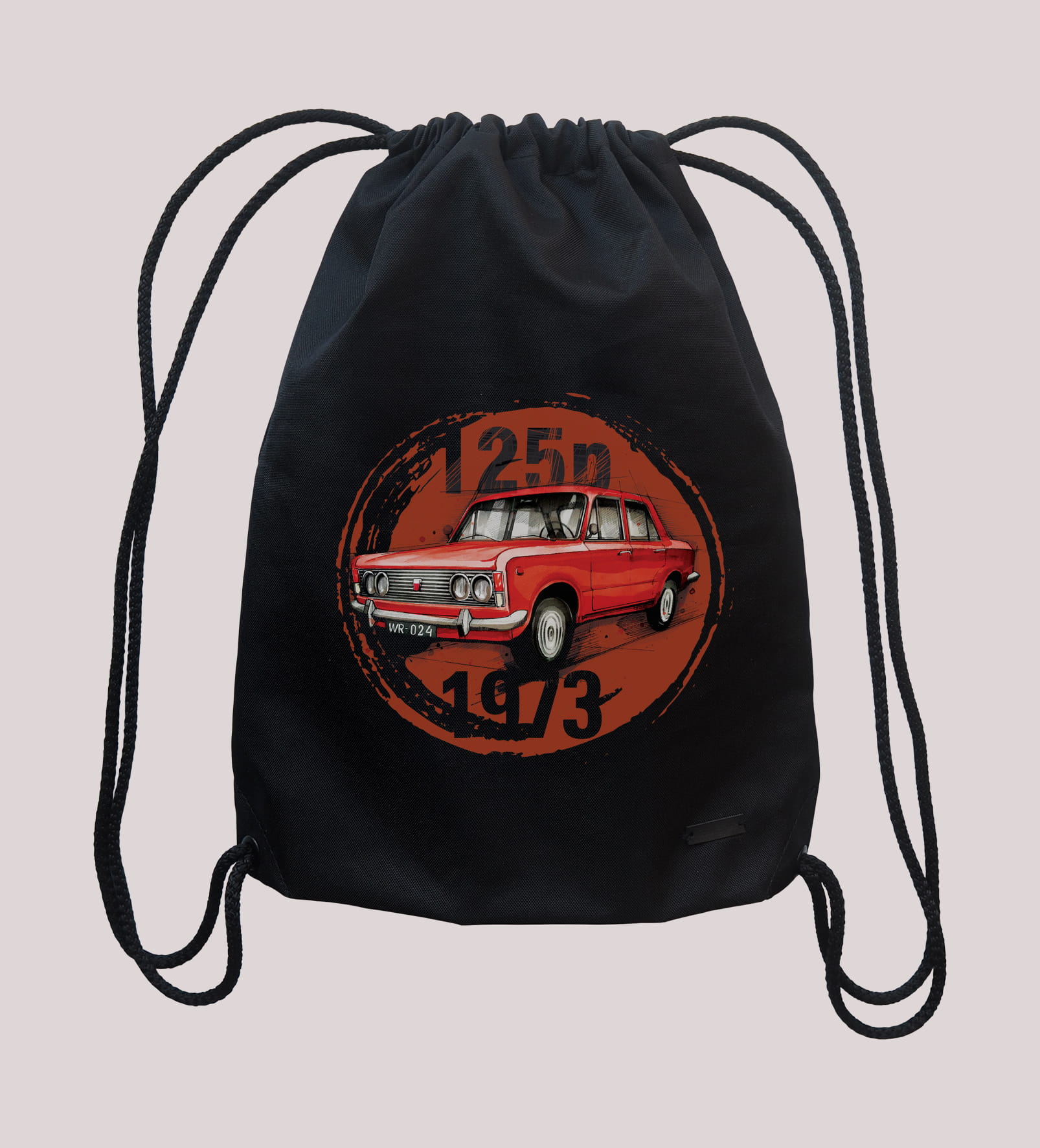 Fiat 125p — plecak (Rodzaj nadruku: Fiat 125p)