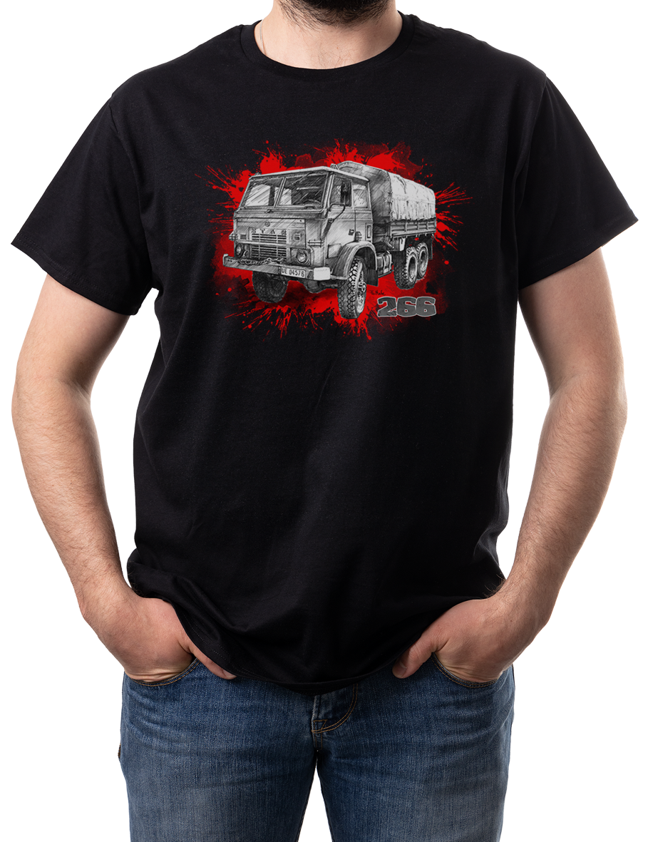 Star 266 — koszulka (Kolor koszulki: czarny; Rozmiar: 12 - 14 lat; Rodzaj nadruku: Star 266)