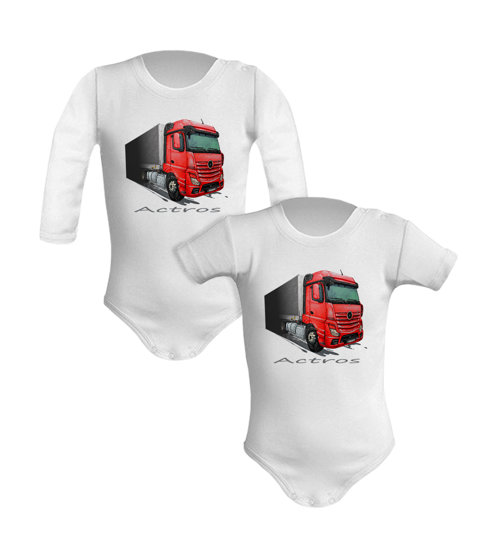 Mercedes-Benz Actros — body (Rozmiar: 12M; Długość rękawa: długi; Rodzaj nadruku: Mercedes-Benz Actros)