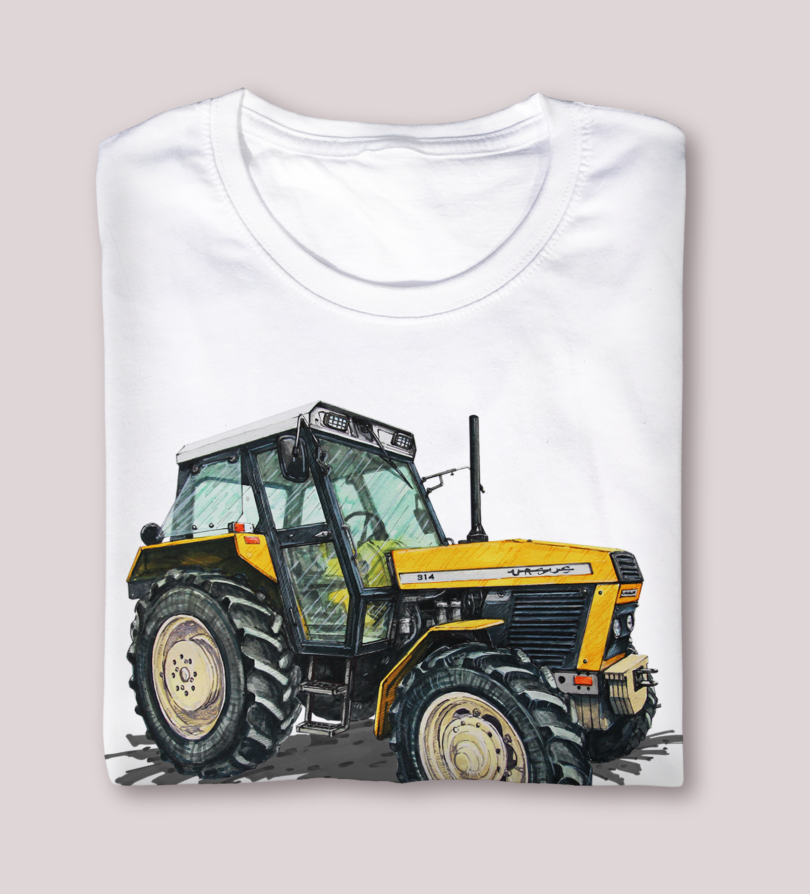 Ursus 914 — koszulka (Kolor koszulki: biały; Rozmiar: 7 - 8 lat; Rodzaj nadruku: Ursus 914)