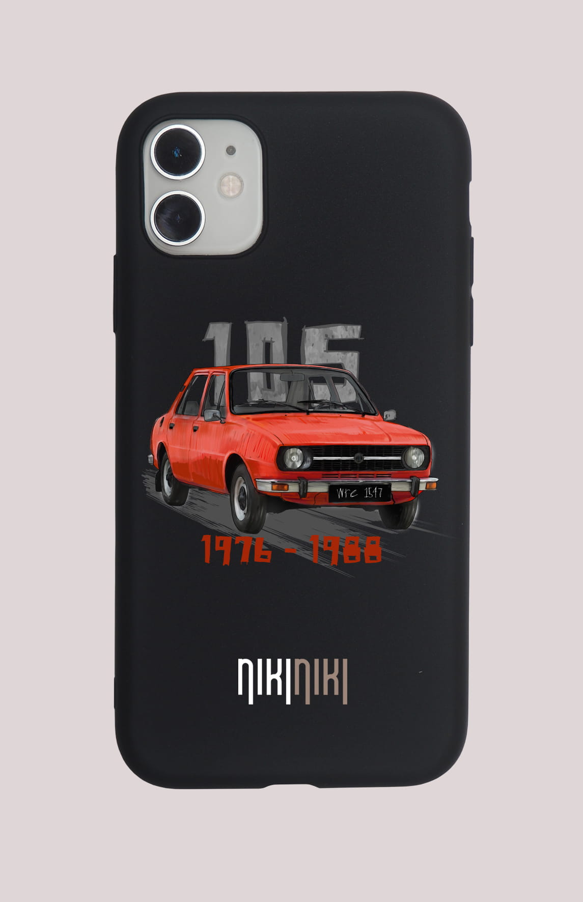 Škoda 105 — etui (Producent telefonu: HONOR; Model telefonu: 400; Kolor etui: czarny; Rodzaj nadruku: Škoda 105)