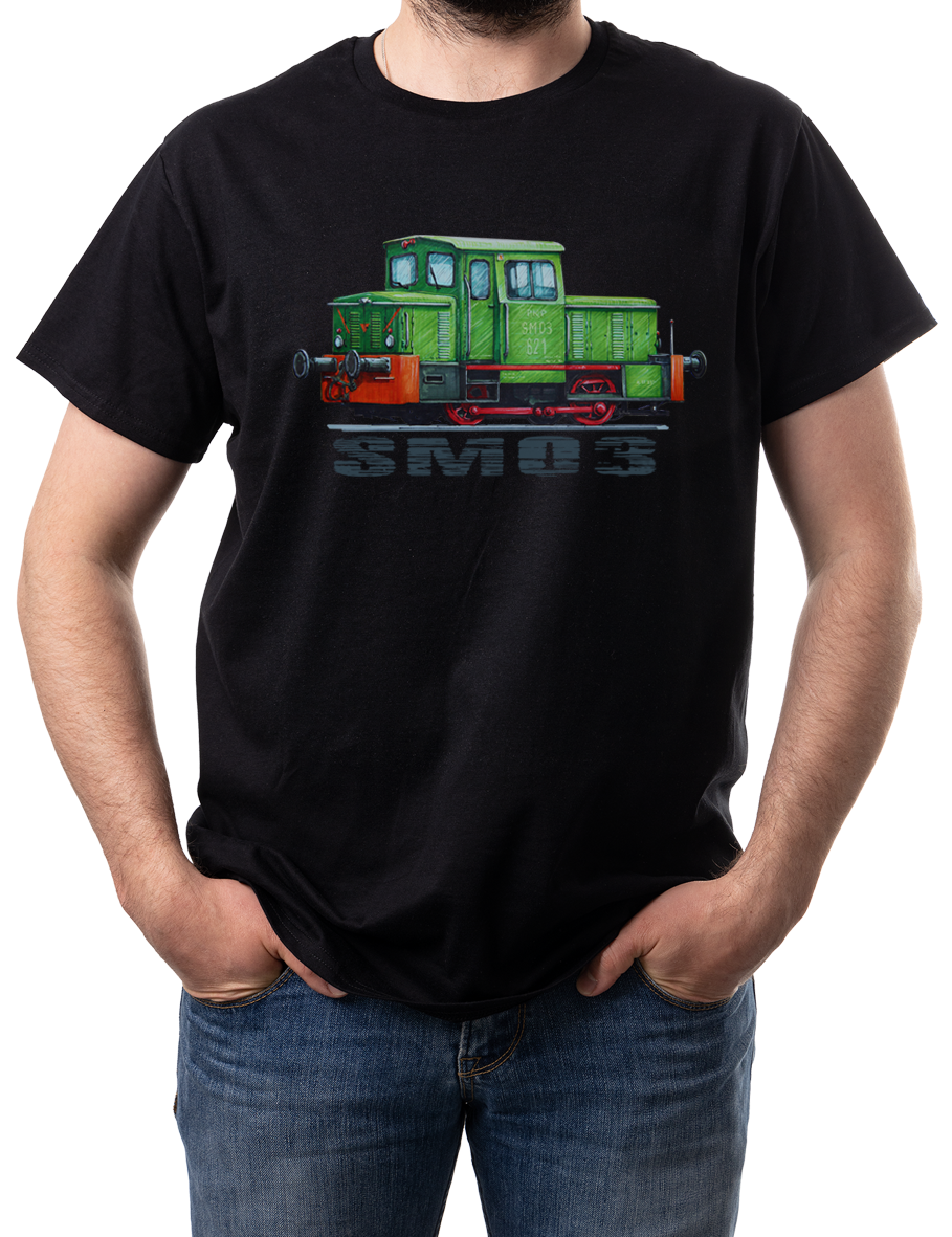 SM03 — koszulka (Kolor koszulki: czarny; Rozmiar: 3XL (męska); Rodzaj nadruku: SM03)