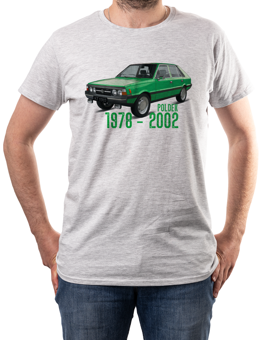 Polonez — koszulka (Kolor koszulki: jasnoszary melanż; Rozmiar: 12 - 14 lat; Rodzaj nadruku: Polonez)