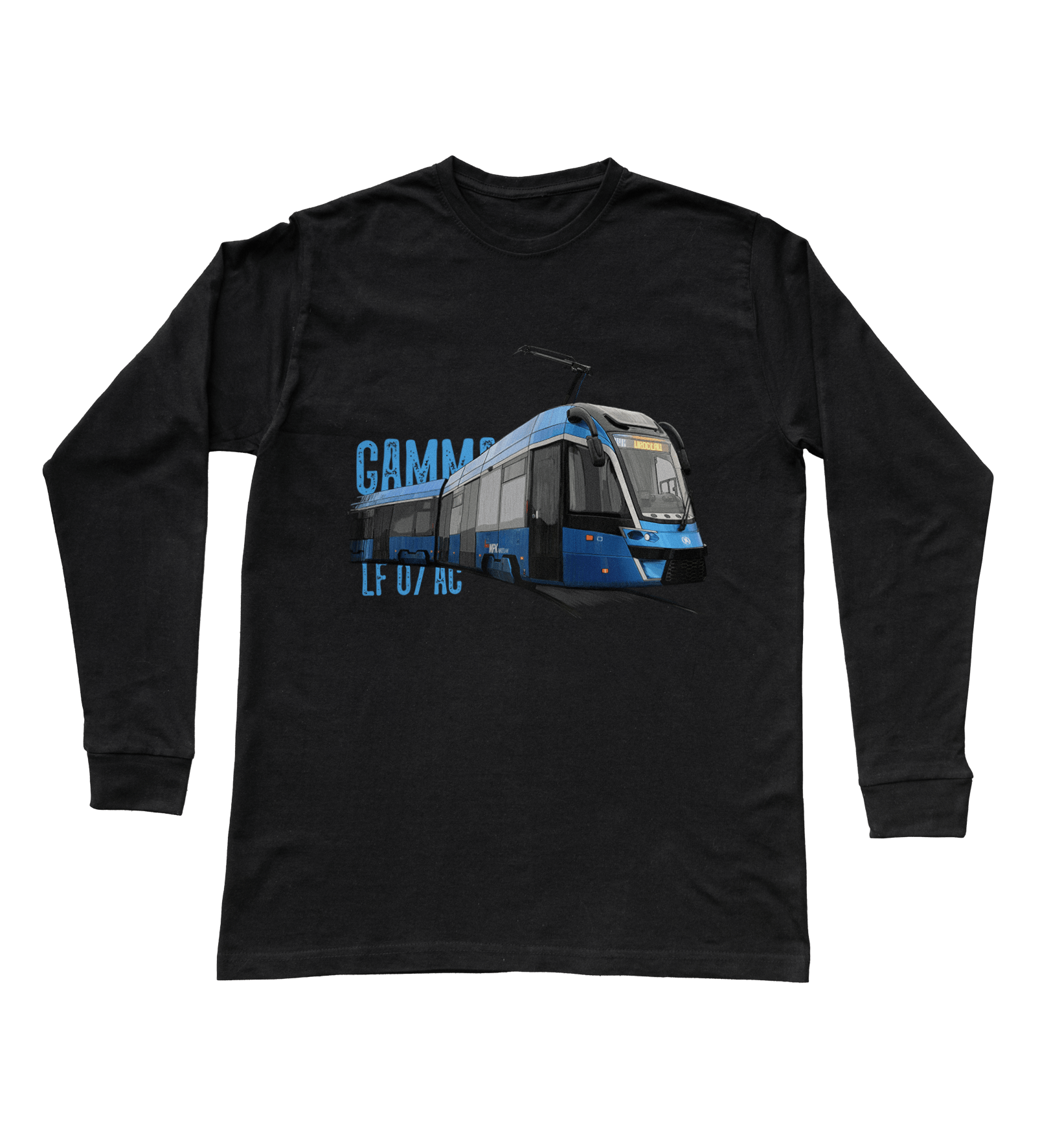 Moderus Gamma — bluzka z długim rękawem (Rozmiar: L (dorosła); Kolor koszulki: czarny; Rodzaj nadruku: Moderus Gamma)