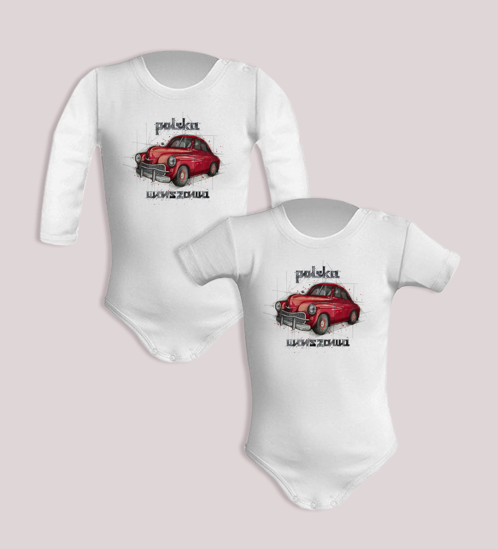 Warszawa — body (Rozmiar: 6M; Długość rękawa: długi; Rodzaj nadruku: Warszawa)