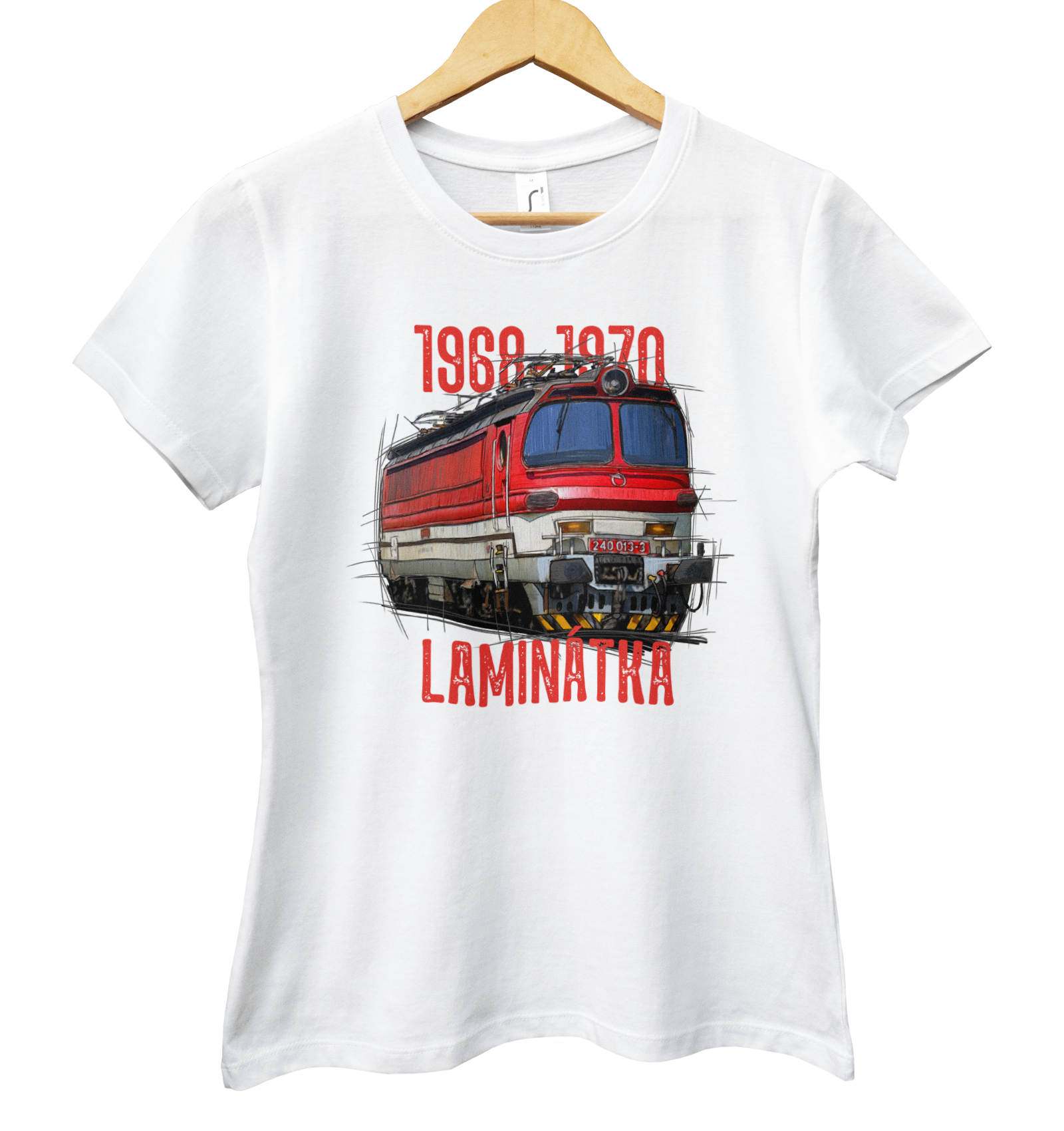 Laminatka — koszulka (Kolor koszulki: biały; Rozmiar: L (damska); Rodzaj nadruku: Laminatka)