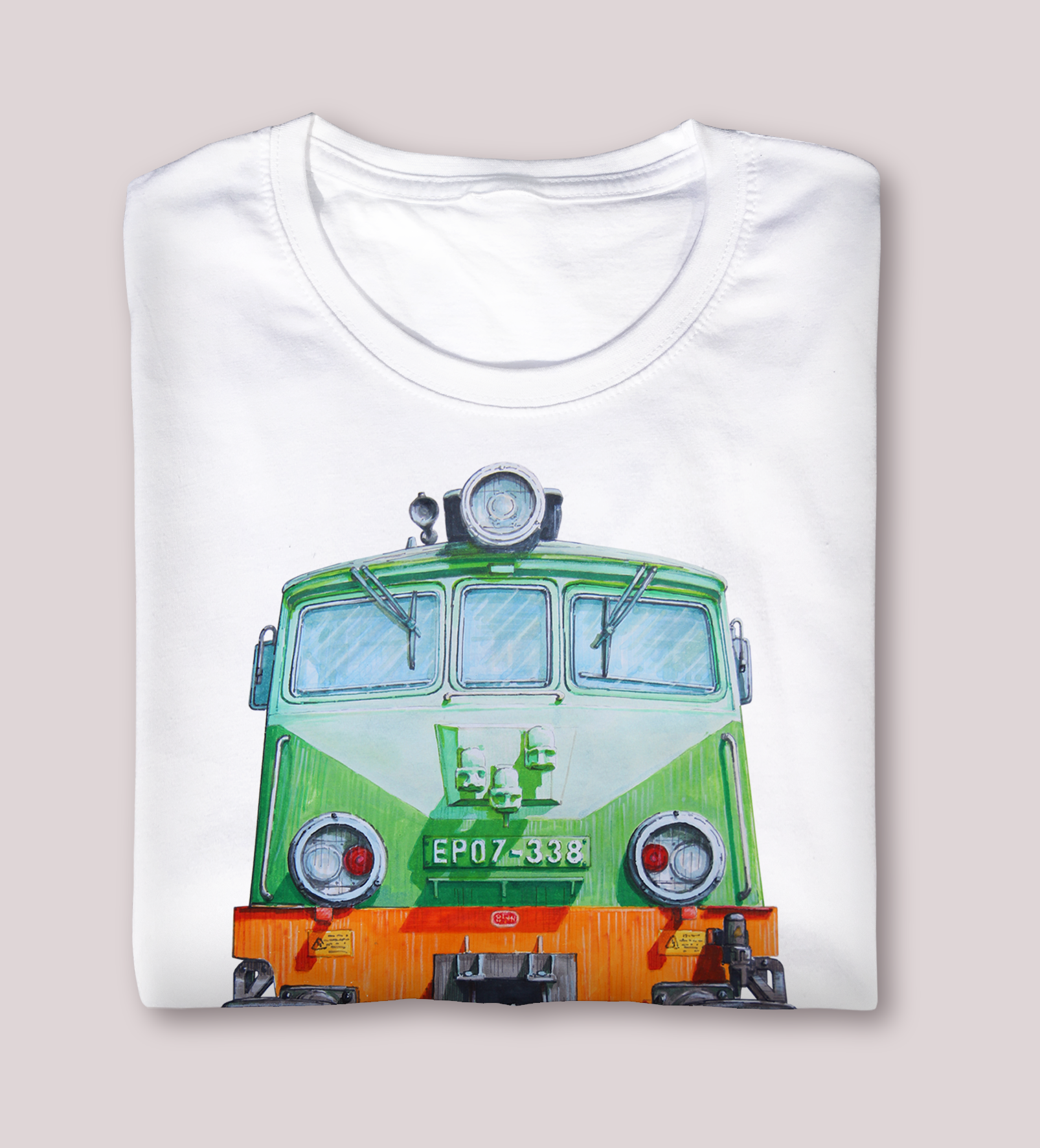 EP07 — koszulka (Kolor koszulki: biały; Rozmiar: 5 - 6 lat; Rodzaj nadruku: EP07)