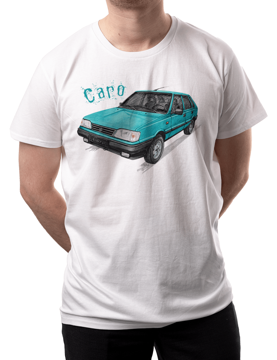 Polonez Caro — koszulka (Kolor koszulki: biały; Rozmiar: XL (męska); Rodzaj nadruku: Polonez Caro)